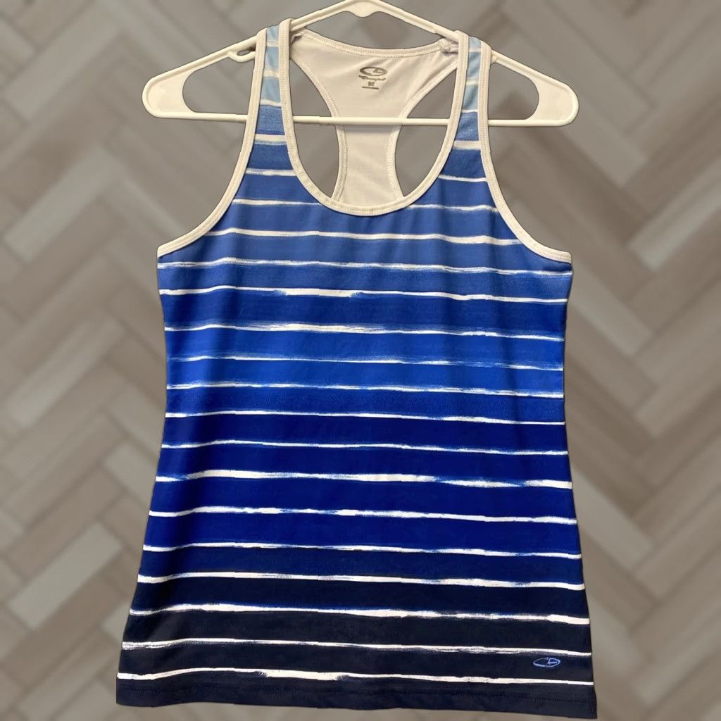 Champion Champion Tank Shirt Womens M Polyester Blend Scoop Neck Pullover Blue /109-26 Size M / US 6-8 / IT 42-44 - 1 Thumbnail