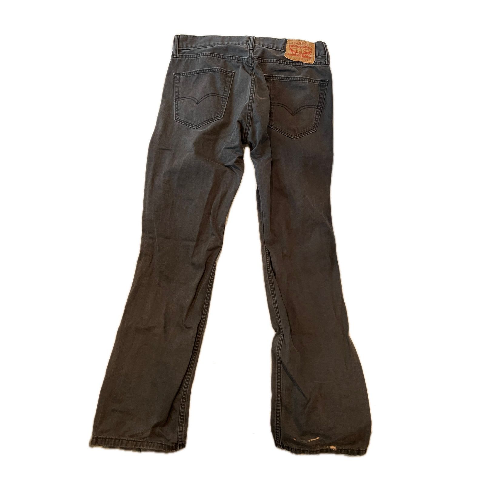 Levi's Levi's 505 Regular Straight Leg Black Jeans Mens 33x32 Size US 33 - 2 Thumbnail