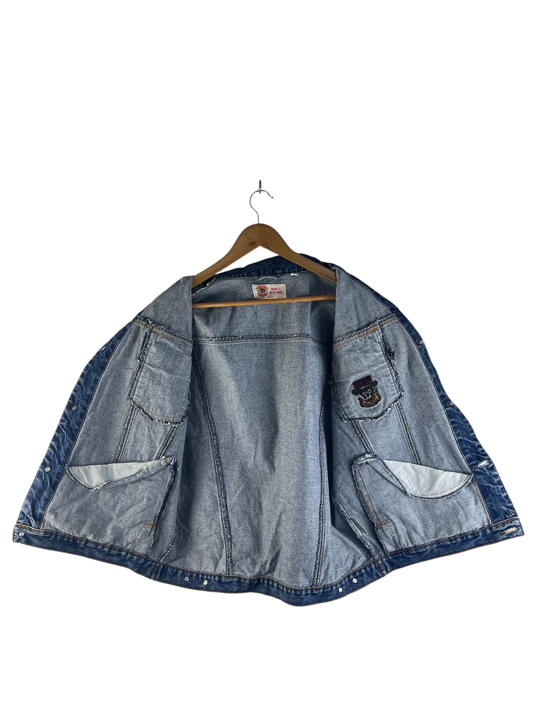 Vintage Bradford Bulls Collection Denim Vest Cut-Off Trucker Jacket Size US L / EU 52-54 / 3 - 3 Thumbnail