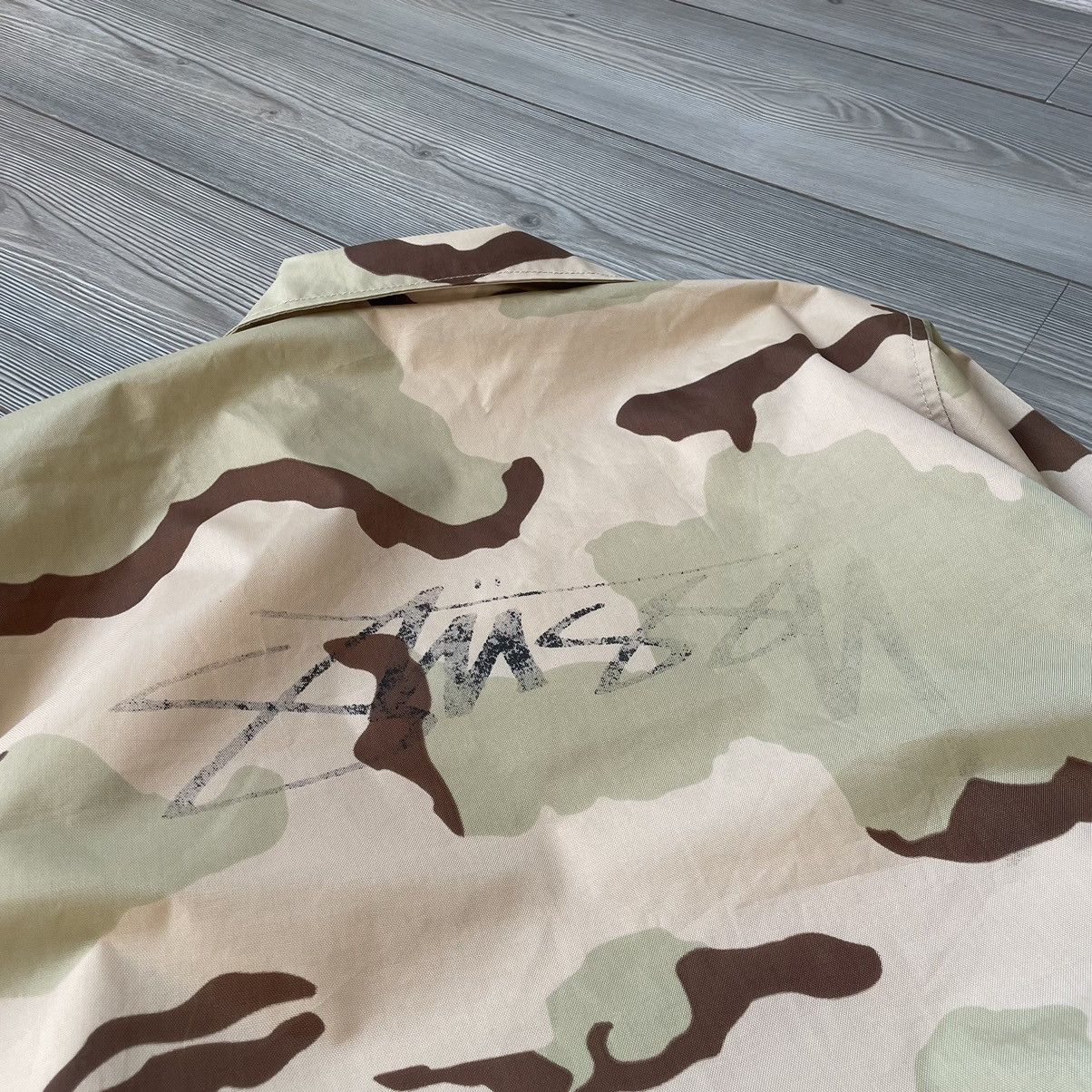 Stussy Rare Stussy Double Side Logo Nylon Camo Coach Jacket Size US M / EU 48-50 / 2 - 5 Thumbnail