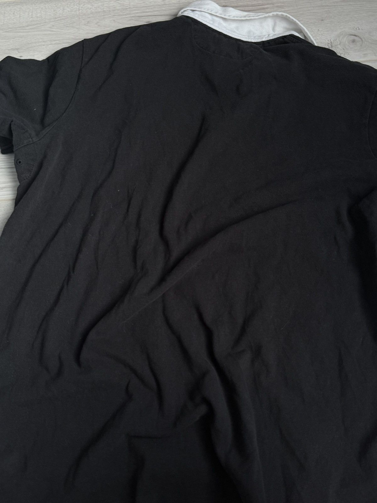 Polo Ralph Lauren Vintage Polo Ralph Lauren Rugby Shirt Black Collar Crest Logo Size US XXL / EU 58 / 5 - 5 Thumbnail