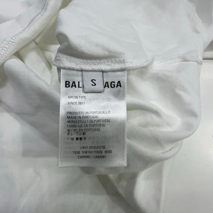 Balenciaga Balenciaga Logo Round Neck Short Sleeve T-Shirt 0079-2507 Size S / US 4 / IT 40 - 4 Thumbnail