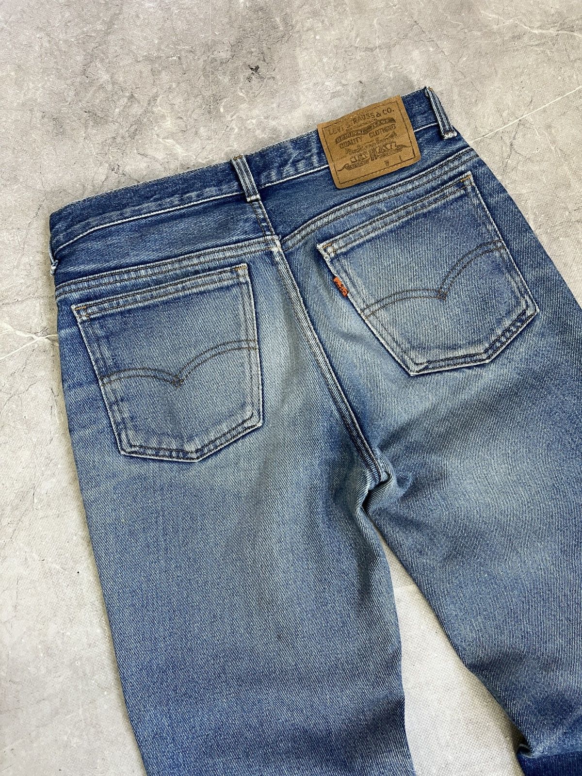 Levi's Vintage 90s washed distressed Levis 501 jeans USA rare Size US 31 - 8 Thumbnail