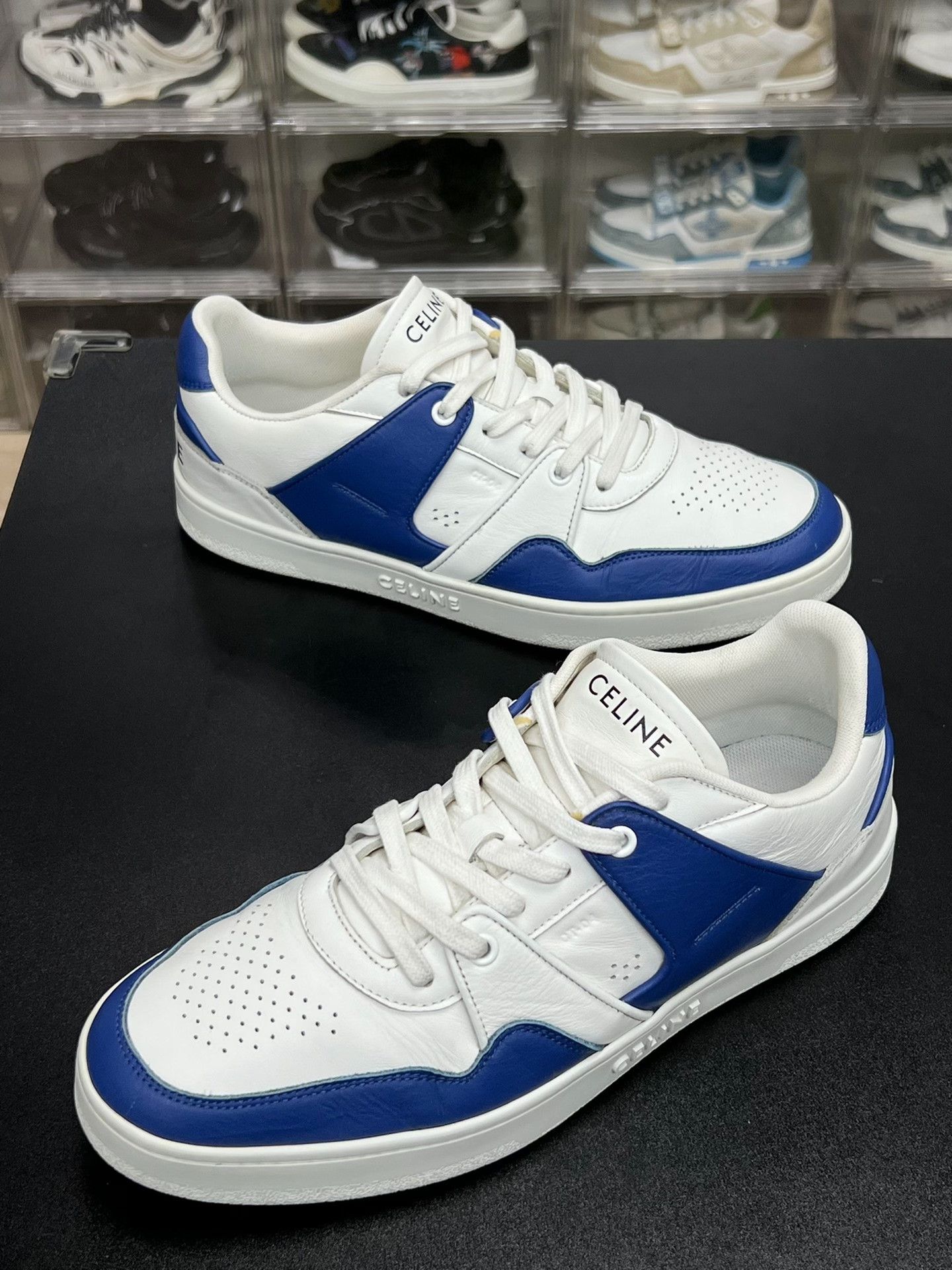 Celine Celine Blue Lowtop Sneakers 9 Men Size US 9 / EU 42 - 1 Thumbnail