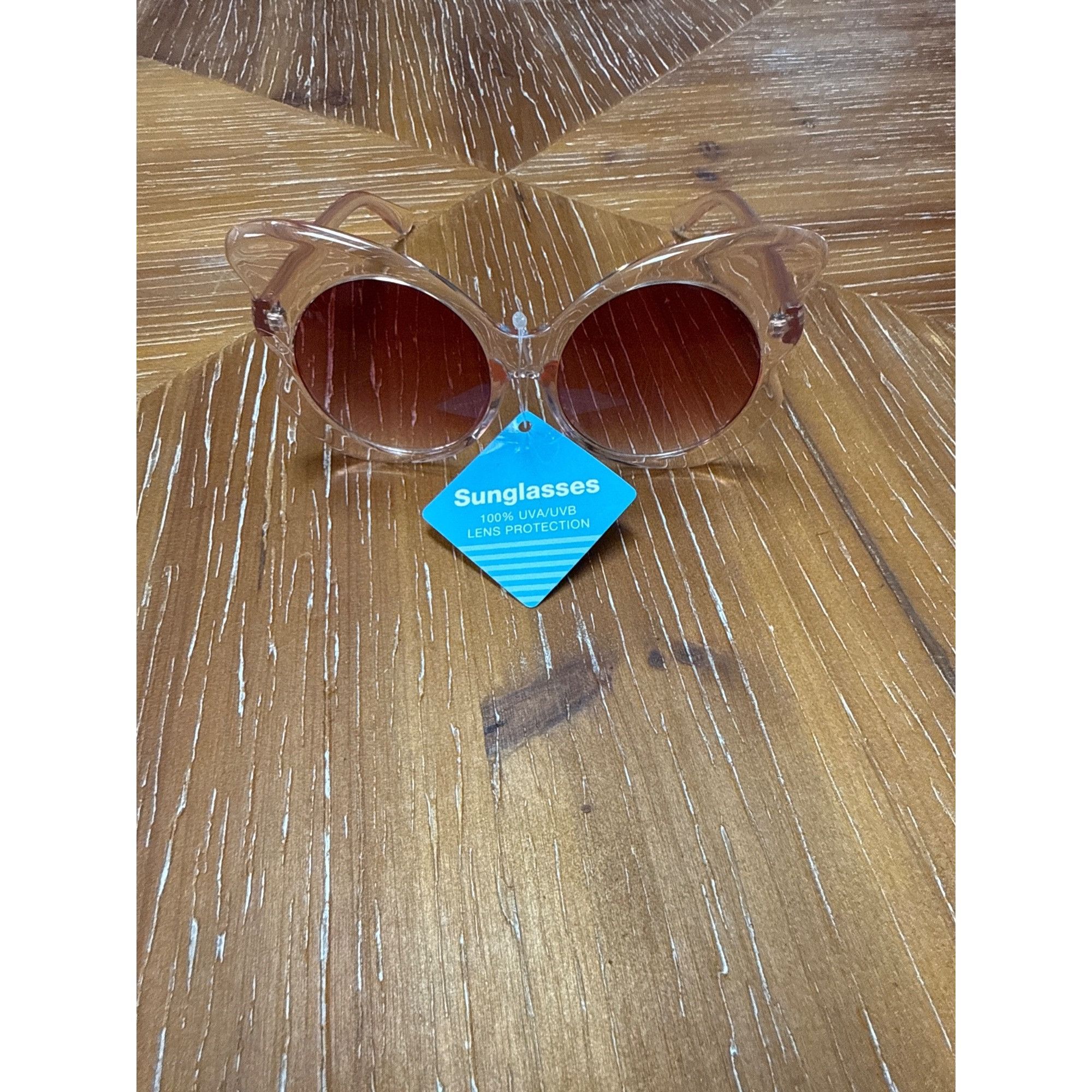 Foster Grant Oversized Cat-Eye Sunglasses With Pink Transparent Frames & Size ONE SIZE - 3 Thumbnail