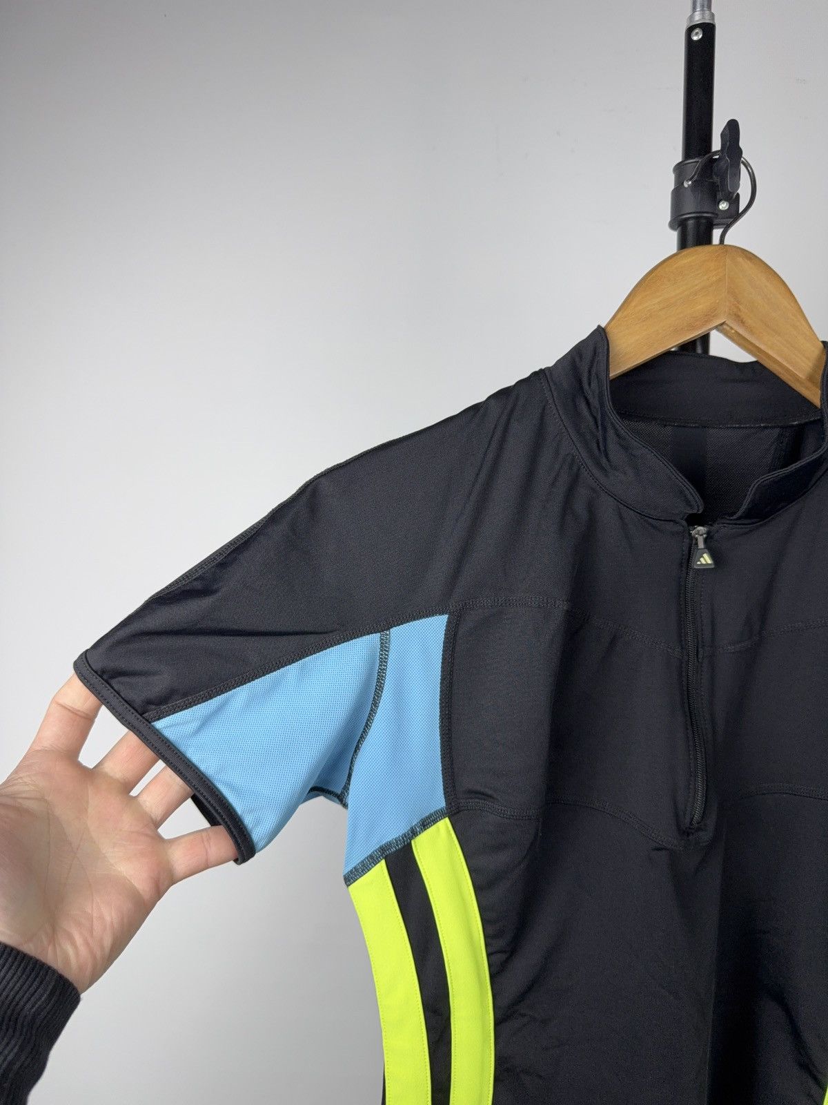 Adidas 90s Adidas Cycling Jersey 1/4 Zip Performance Bike Top Size M / US 6-8 / IT 42-44 - 2 Thumbnail