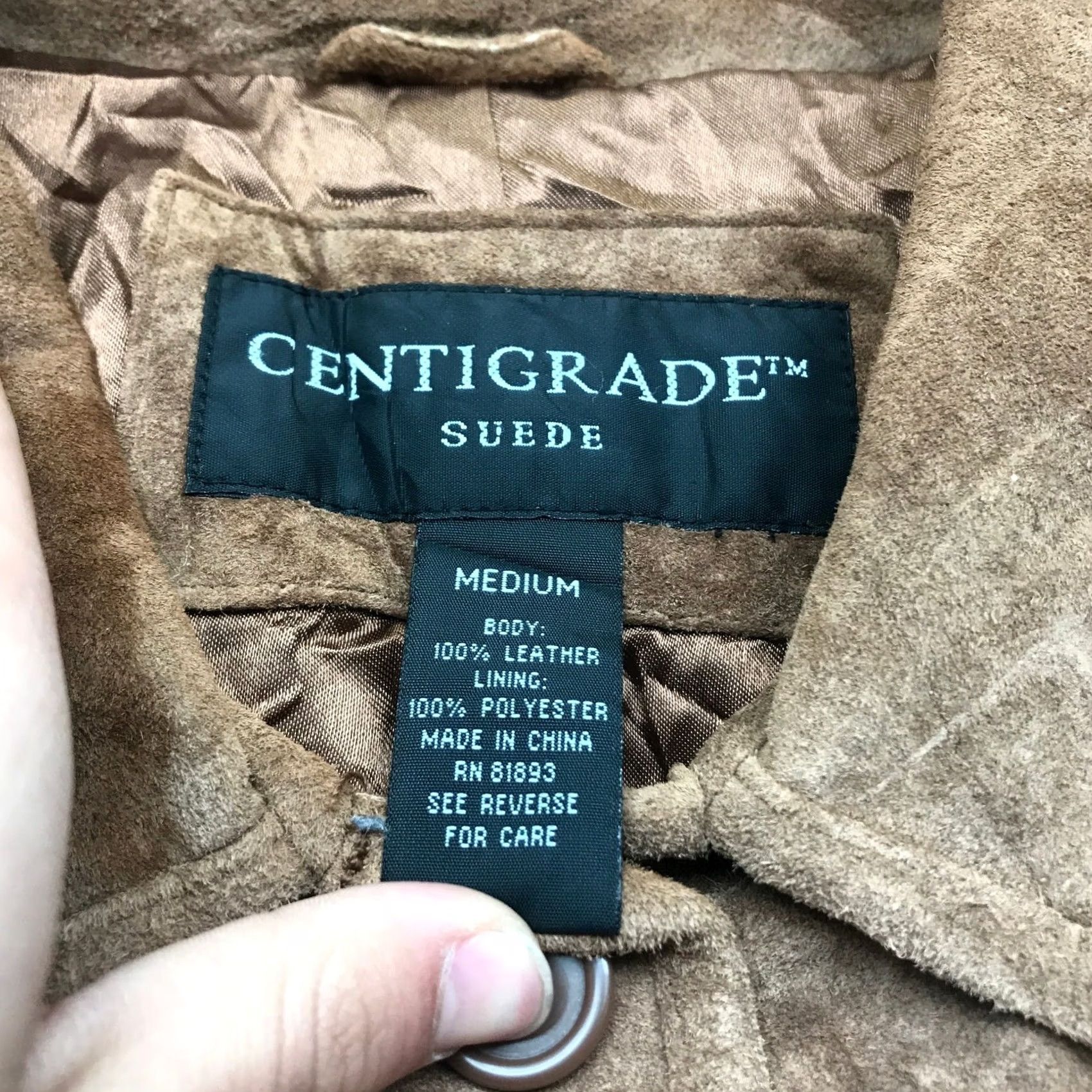 Vintage VINTAGE Centigrade Leather Trench Coat Jacket Womens M Brown Pockets Size M / US 6-8 / IT 42-44 - 3 Thumbnail