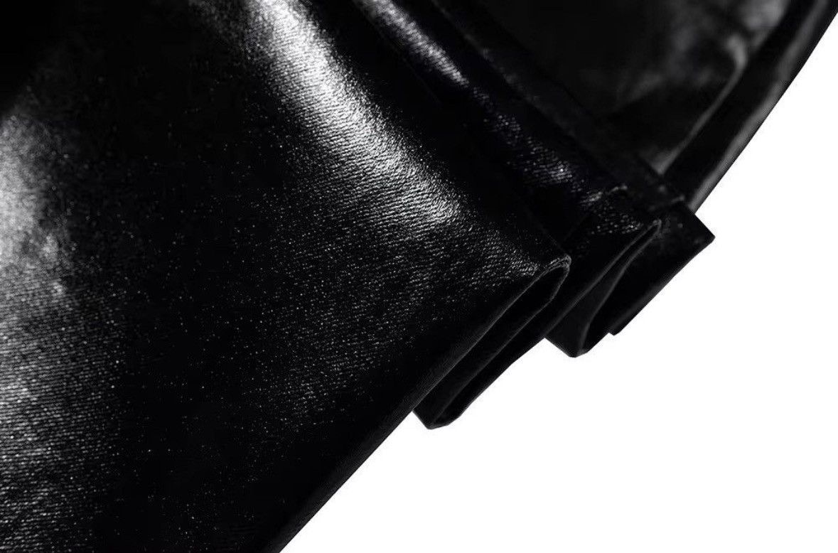 Japanese Brand × Jean Black-coated Glossy Patent Leather Size US 32 / EU 48 - 9 Thumbnail