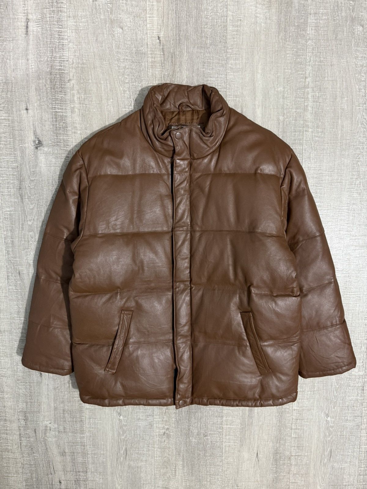 Avirex Avirex usa leather puffer goose down jacket Size US M / EU 48-50 / 2 - 14 Thumbnail