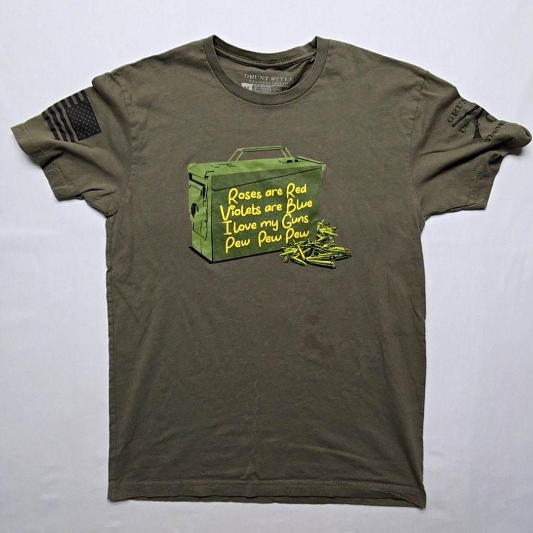 Grunt Style Grunt Style Gun Ammo Graphic Patriotic M Military Shirt Size US M / EU 48-50 / 2 - 1 Thumbnail