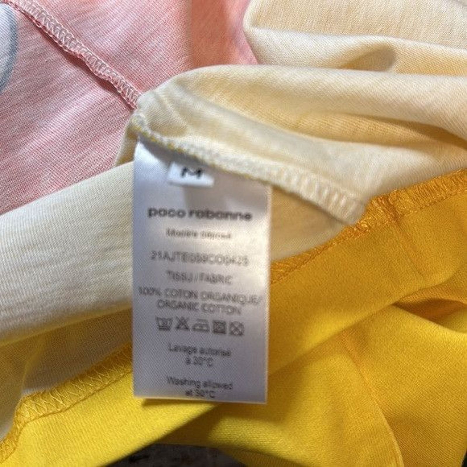 Paco Rabanne Rabann Kimura organic cotton colorblock T shirt Size M / US 6-8 / IT 42-44 - 7 Thumbnail