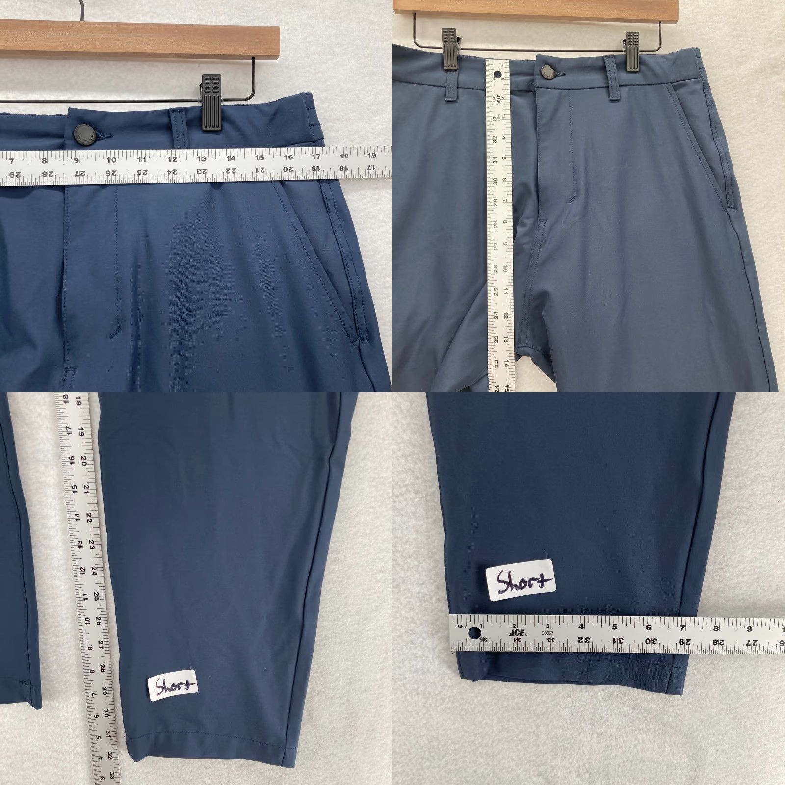 Andrew Marc Marc New York Commuter Pants Mens 34x32 Blue Performance Stretch Preppy Tech Shirt? Size US 34 / EU 50 - 8 Thumbnail