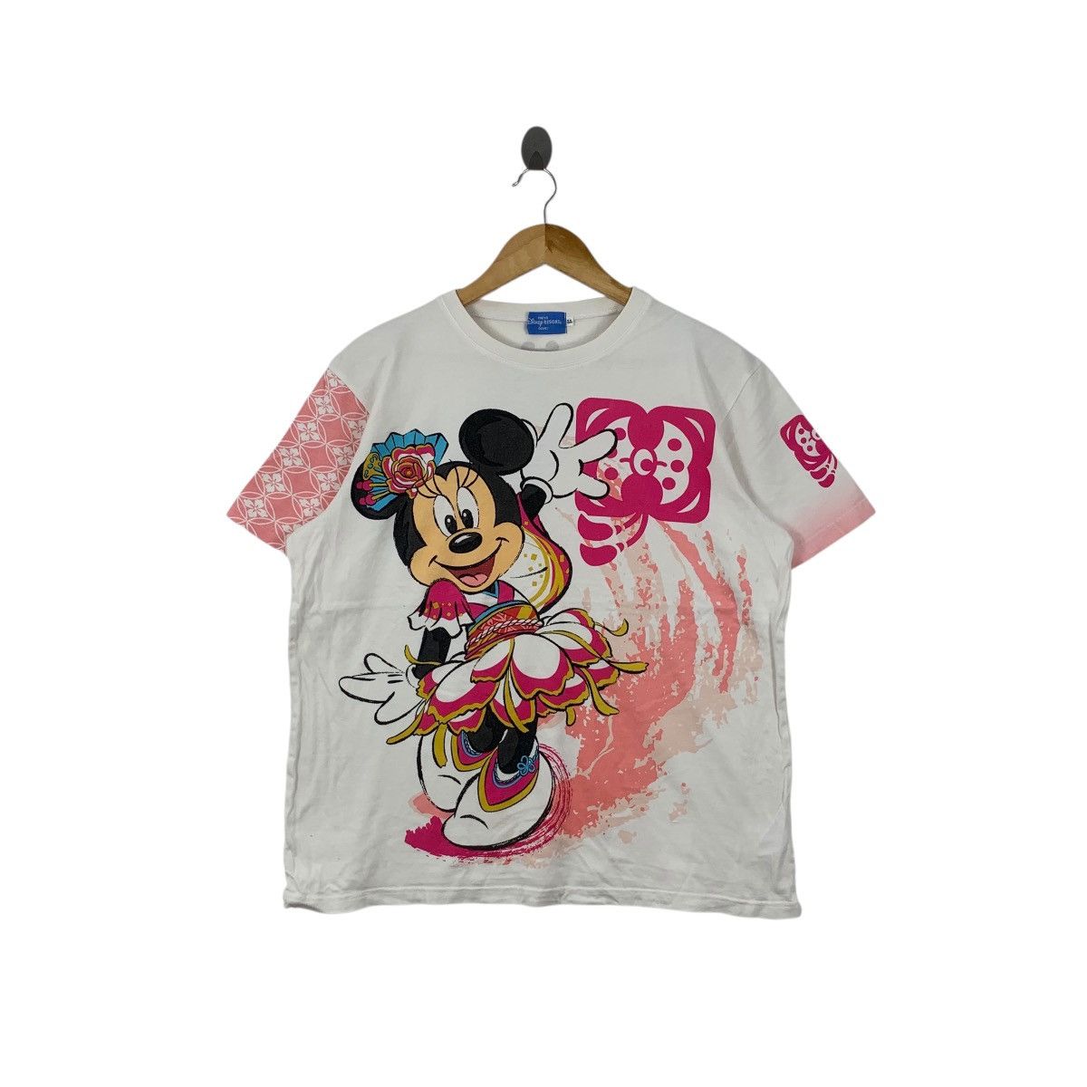 Disney TOKYO DISNEY RESORT Minnie Mouse Summer Festival Tee Shirt Size L / US 10 / IT 46 - 1 Thumbnail