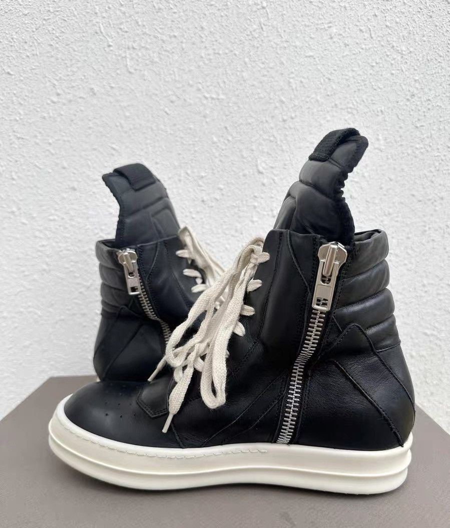 Rick Owens Rick Owens high-top shoes, inverted triangle black and white Size US 7 / IT 37 - 5 Thumbnail