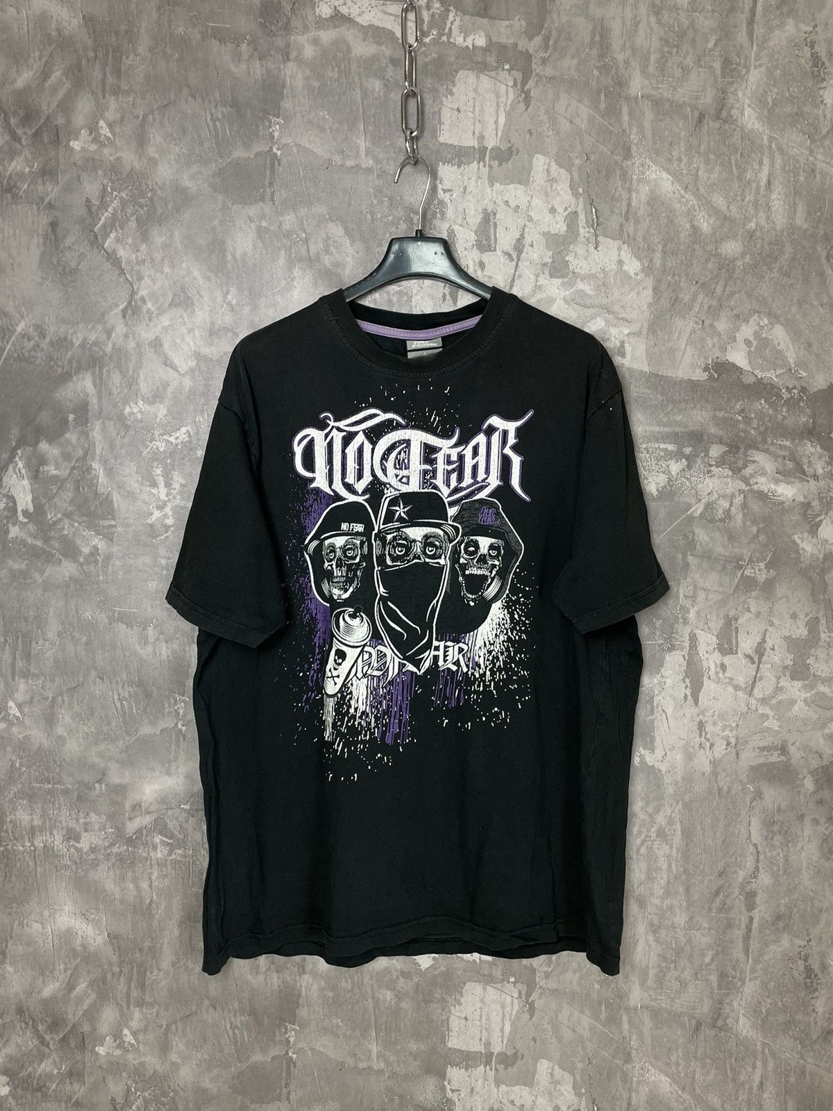 No Fear × Vintage Vintage No Fear Skate Y2K Big Logo T-shirt Streetwear Size L Size US L / EU 52-54 / 3 - 1 Thumbnail