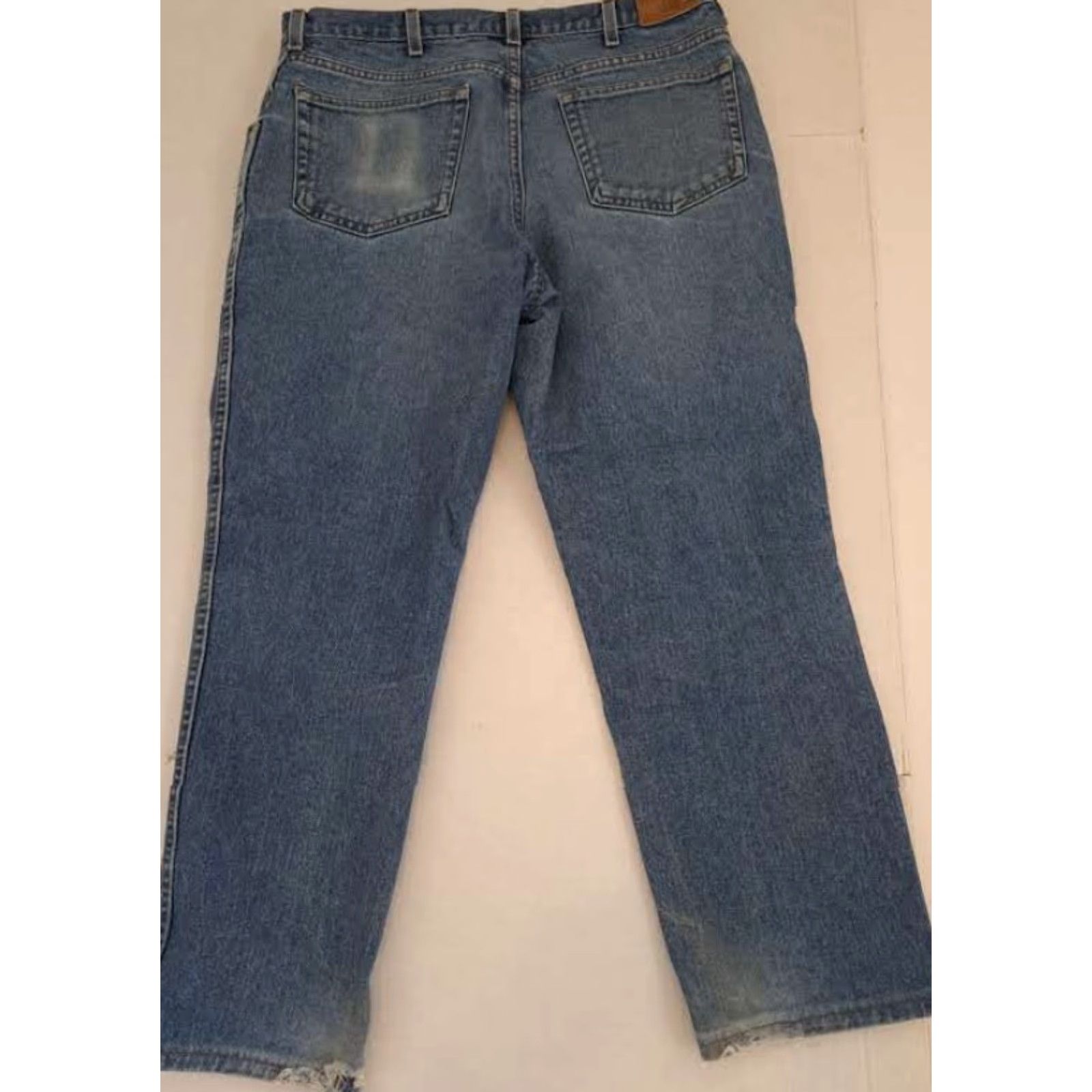 Lands' End VINTAGE Lands' End Denim Blue Jeans Men 35 Regular 30 Inseam 5-Pocket Cotton Blue Shirt? Size US 35 - 6 Thumbnail
