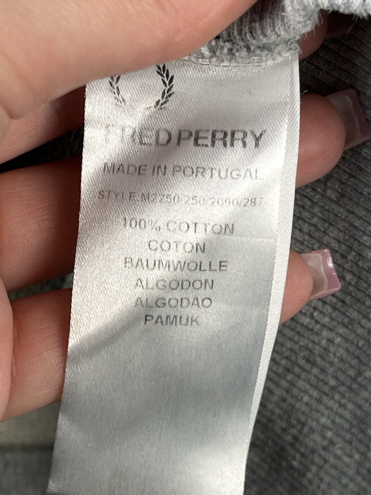 Fred Perry Fred Perry Gray Basic Crew Sweatshirt Pullover Size US M / EU 48-50 / 2 - 18 Thumbnail