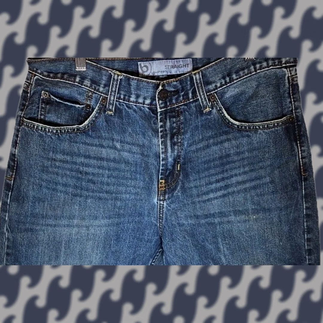 Denime Bullhead Jeans Men 34x32 Straight Medium Wash Denim Regular Size 34 Blue Stripe? Size US 34 / EU 50 - 1 Thumbnail