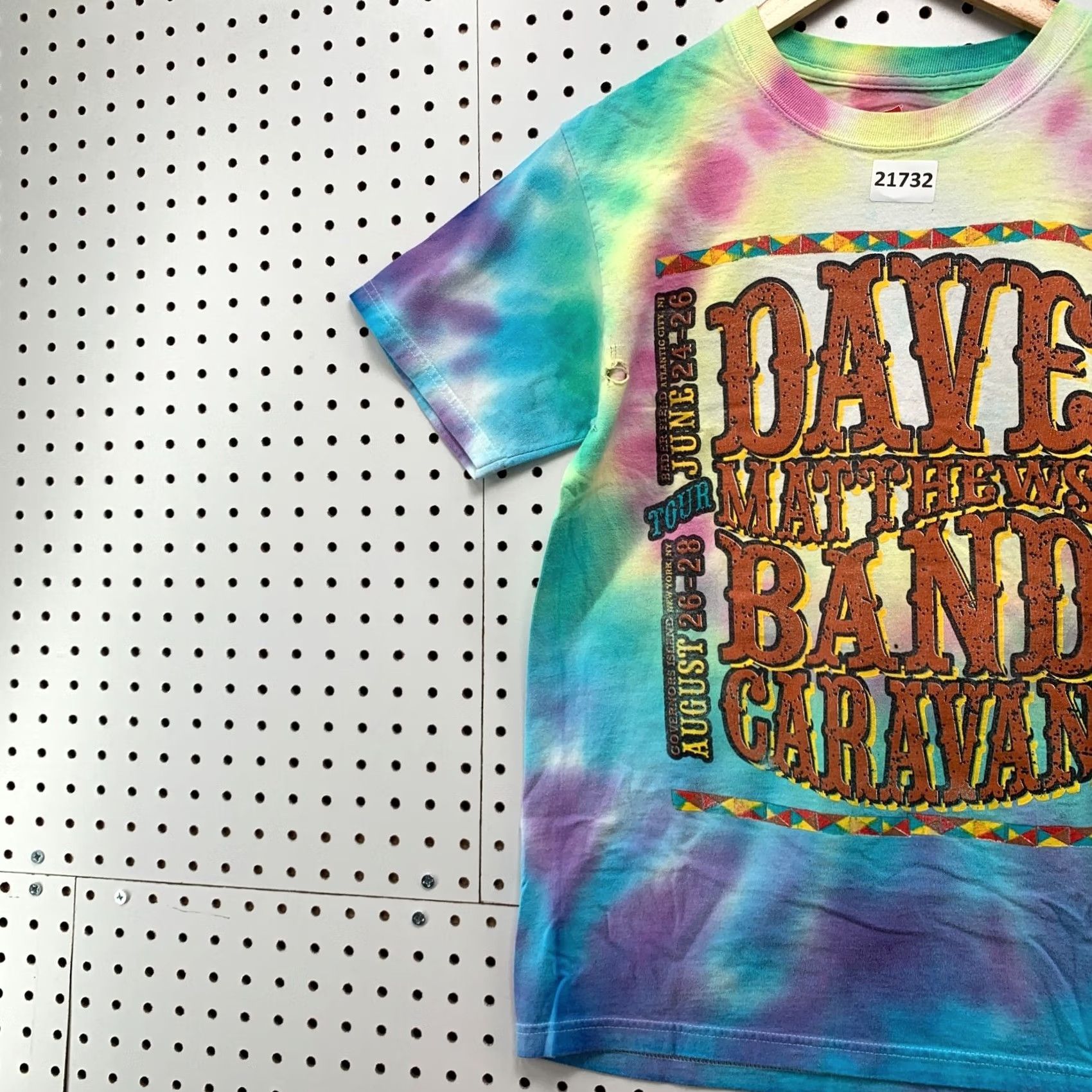 Hanes Dave Matthews Band Shirt Tie Dye 2011 Adult Small Music Rock TEE 17x26 Size US S / EU 44-46 / 1 - 4 Thumbnail
