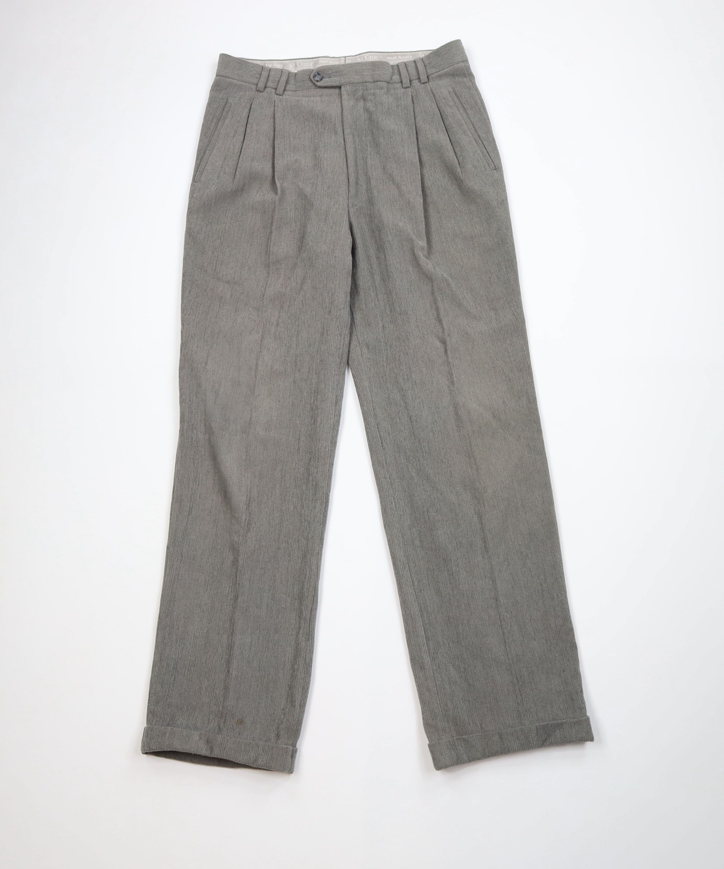 St. Croix Vintage 90s St Croix Wool Blend Wide Leg Chino Pants Size US 34 / EU 50 - 1 Thumbnail