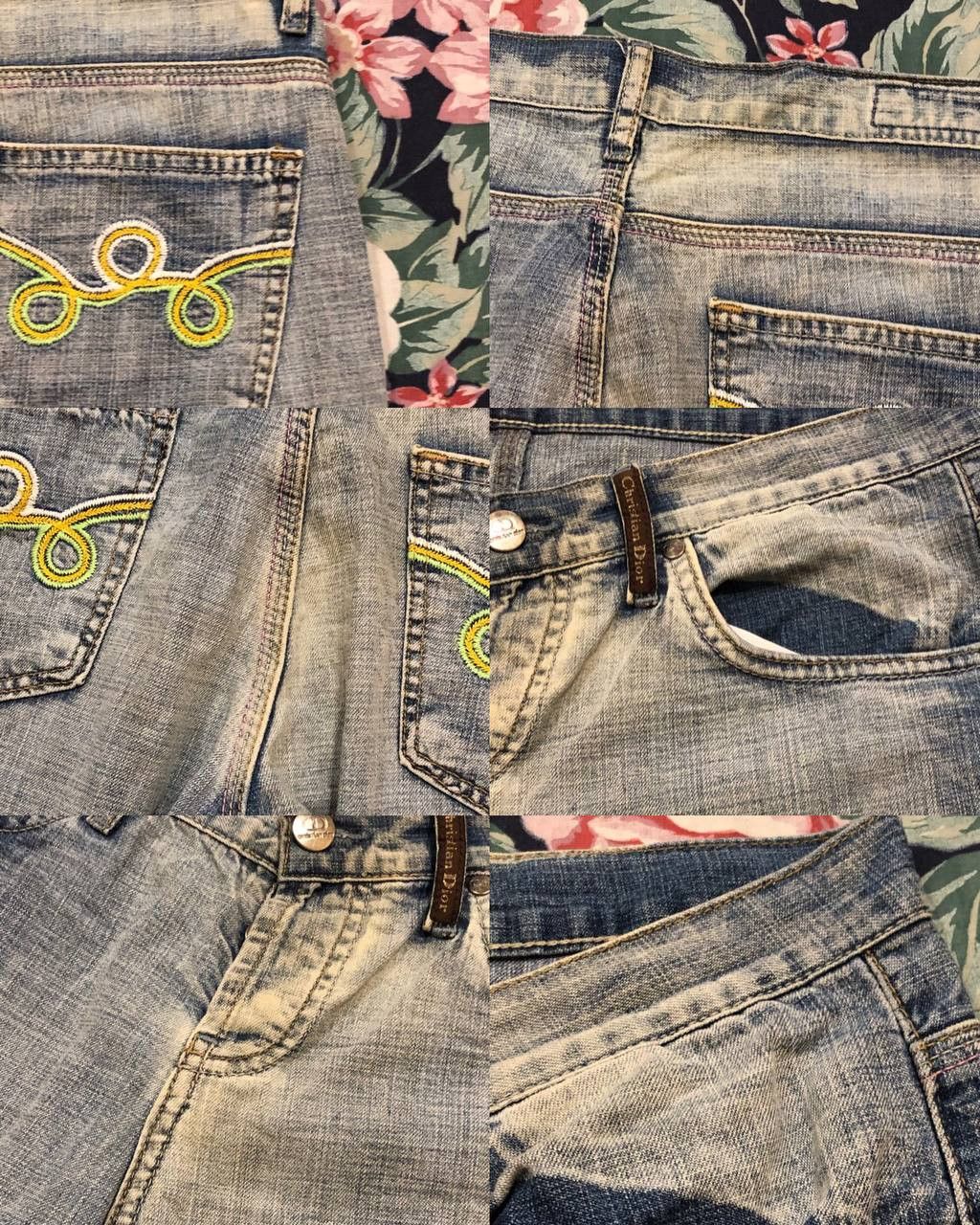 Dior blue jeans Christian Dior crazy Y2K luxury vintage size 30 Size 30" / US 8 / IT 44 - 22 Thumbnail