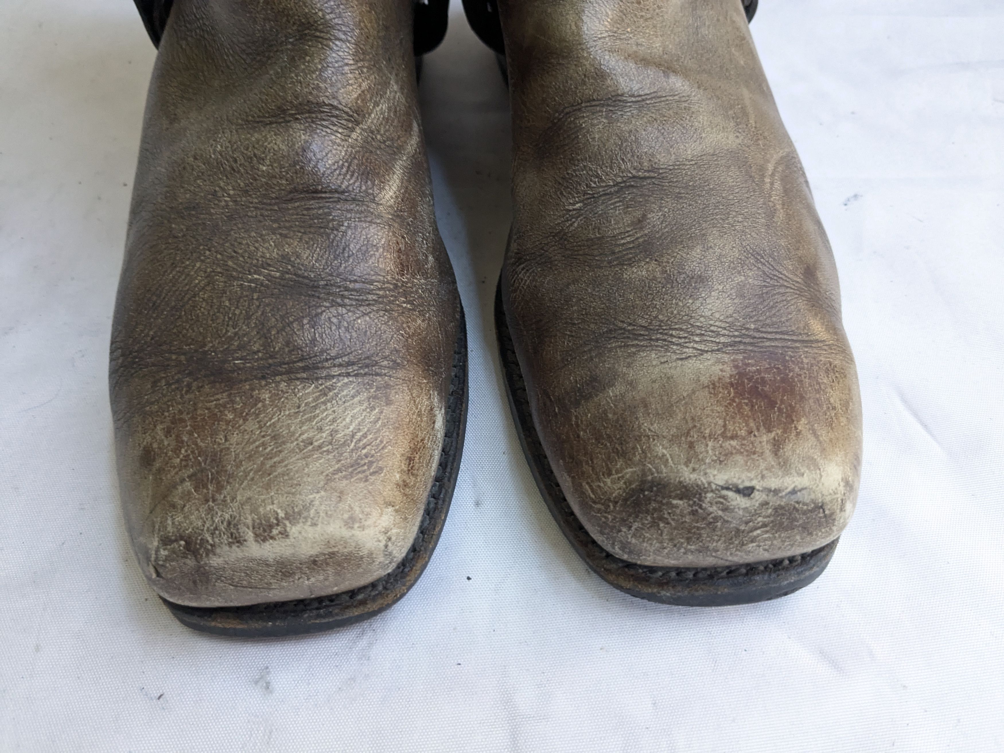 Frye Frye Harness Boots Brown Leather 8 Motorcycle Biker Size US 8 / EU 41 - 2 Thumbnail