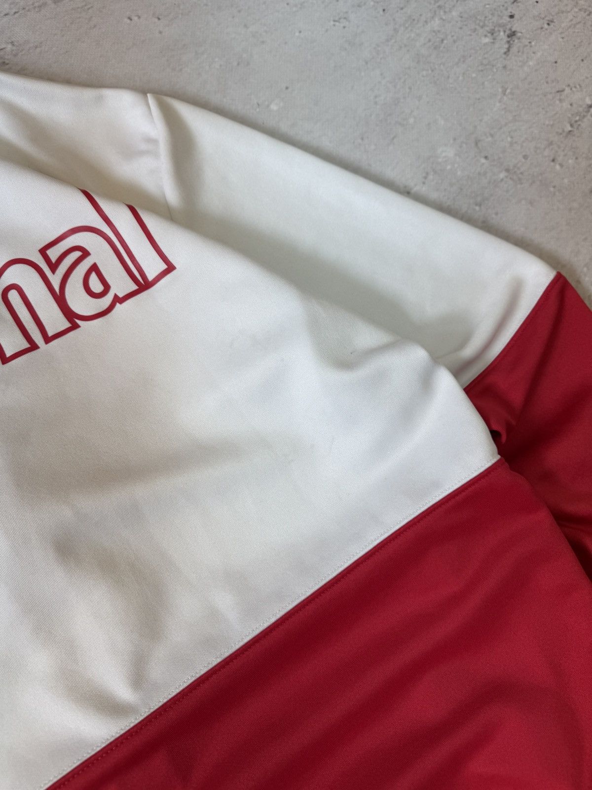Nike × Vintage NIKE ARSENAL VINTAGE 00s y2K BAGGY ZIP HOODIE CENTER LOGO Size US L / EU 52-54 / 3 - 11 Thumbnail