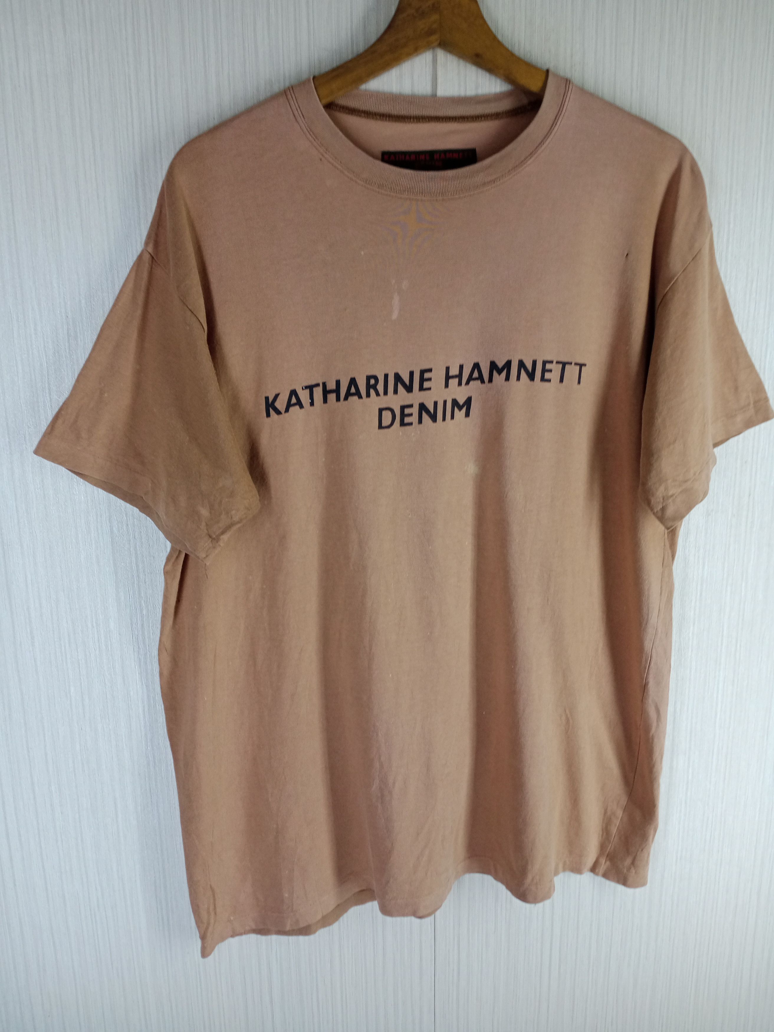 Katharine Hamnett London Rare Vintage Katharine Hamnett Denim Tshirt Size US M / EU 48-50 / 2 - 2 Thumbnail