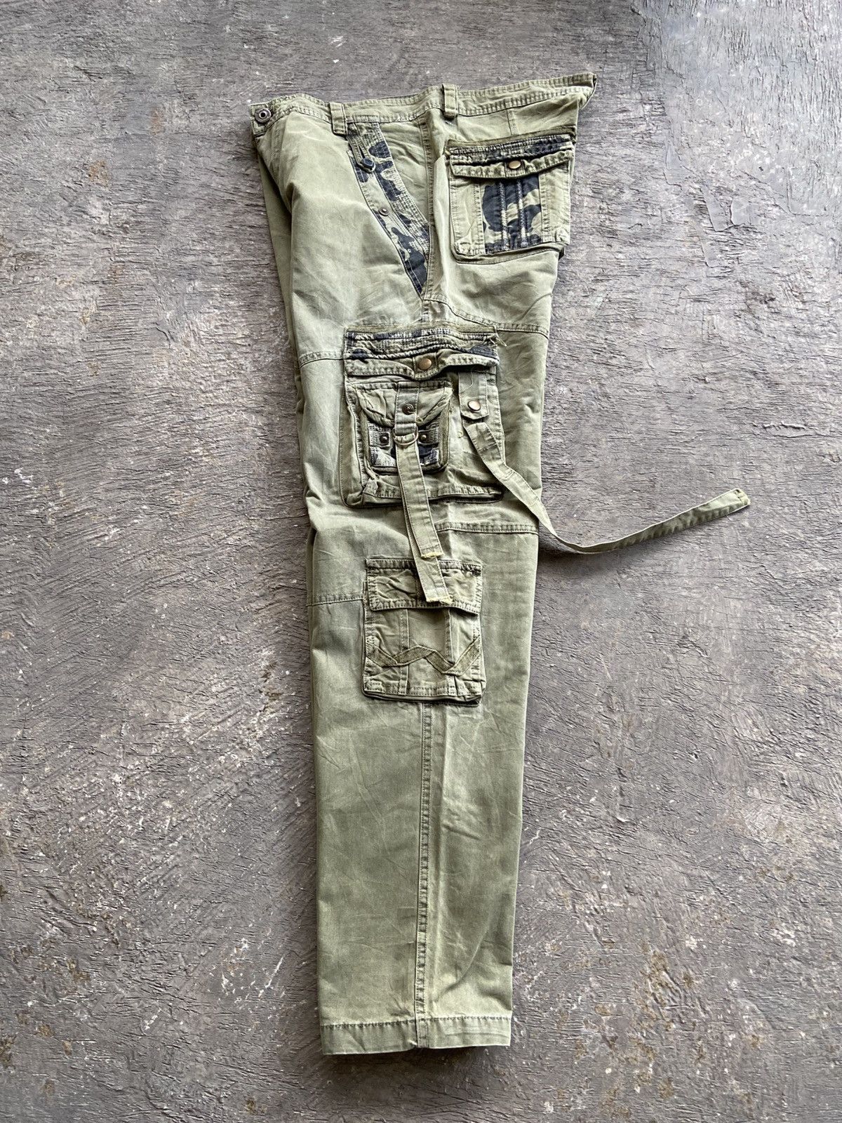 14th Addiction 2000s TBJ - Cyber Apocalypse Style Cargo Bondage Pants Size US 36 / EU 52 - 12 Thumbnail