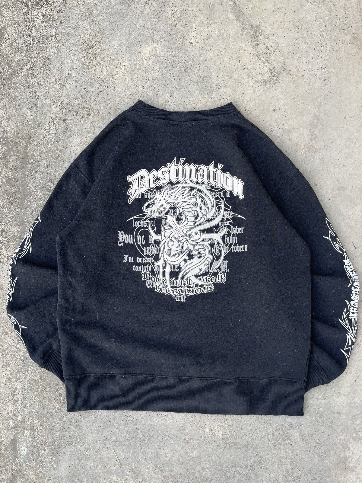 14th Addiction Beaumere Poem Dragon Cross Sweatshirt Size US L / EU 52-54 / 3 - 1 Thumbnail