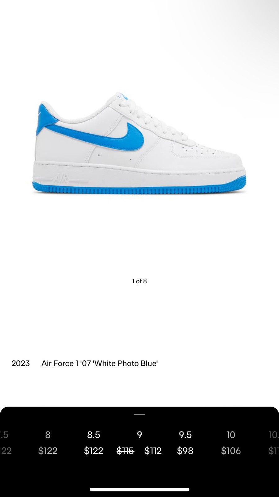 Nike Air Force 1 ‘07 size 9 men Size US 9 / EU 42 - 10 Thumbnail