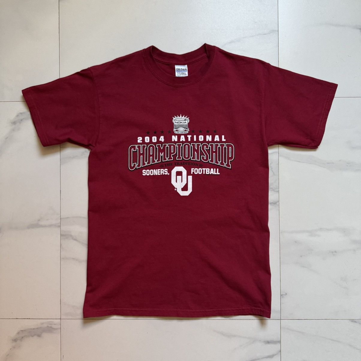 NCAA Vintage Y2K Oklahoma Sooners Nokia Sugar Bowl Tee Size US M / EU 48-50 / 2 - 2 Thumbnail