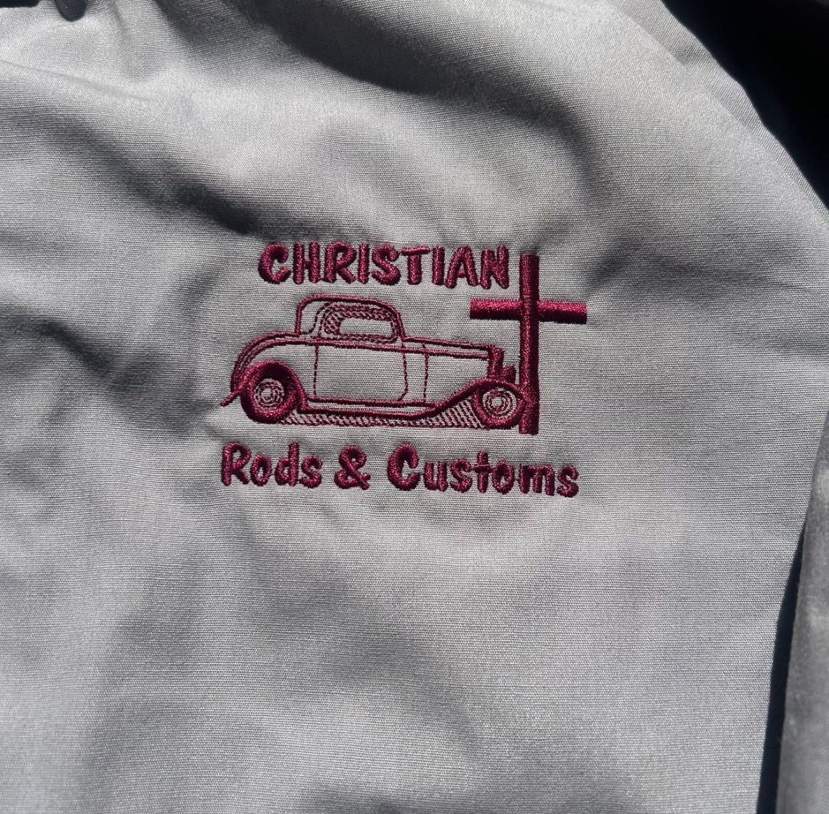Other 🛠️ Vintage Christian Rods & Customs Jacket – Light Gray Size US XL / EU 56 / 4 - 3 Thumbnail