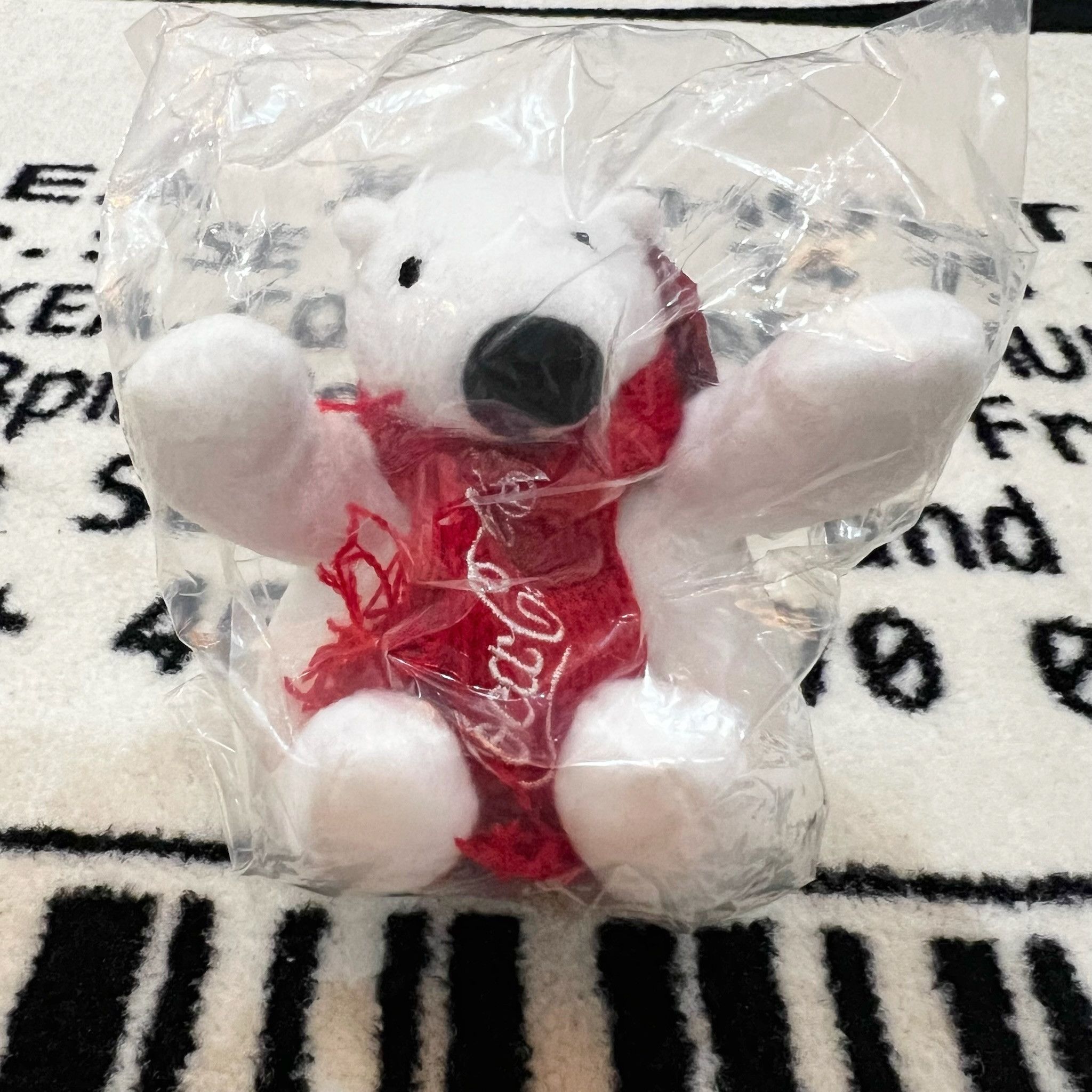 Coca Cola 100% Authentic Coca Cola Merch Mini Polar Bear Plush Size ONE SIZE - 7 Thumbnail