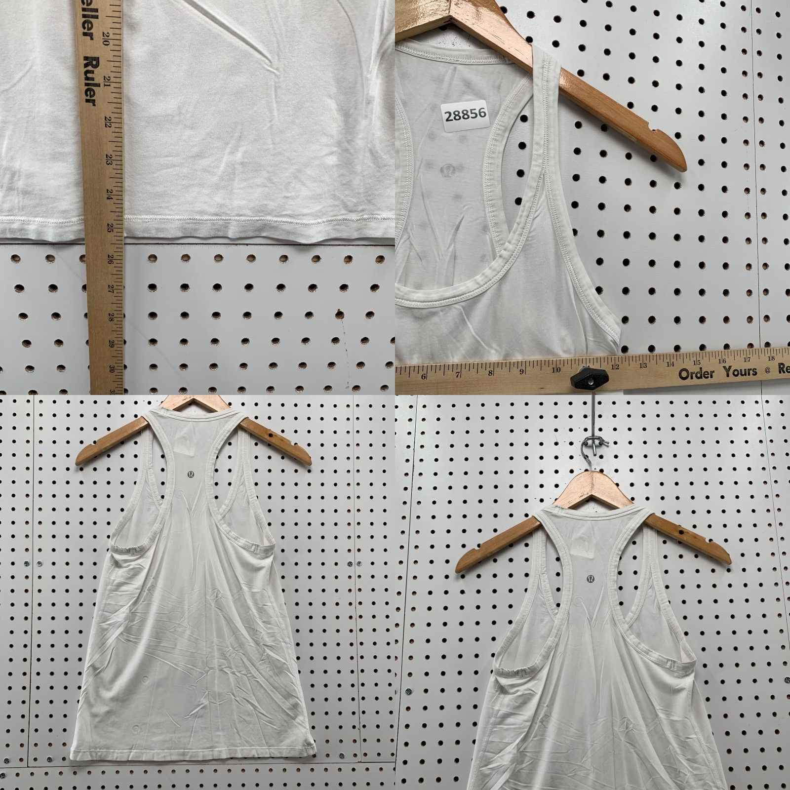 Lululemon VINTAGE Lululemon Active Tank Top Womens 2 White Sleeveless Yoga Work Out 12X25.5 Size XS / US 0-2 / IT 36-38 - 9 Thumbnail