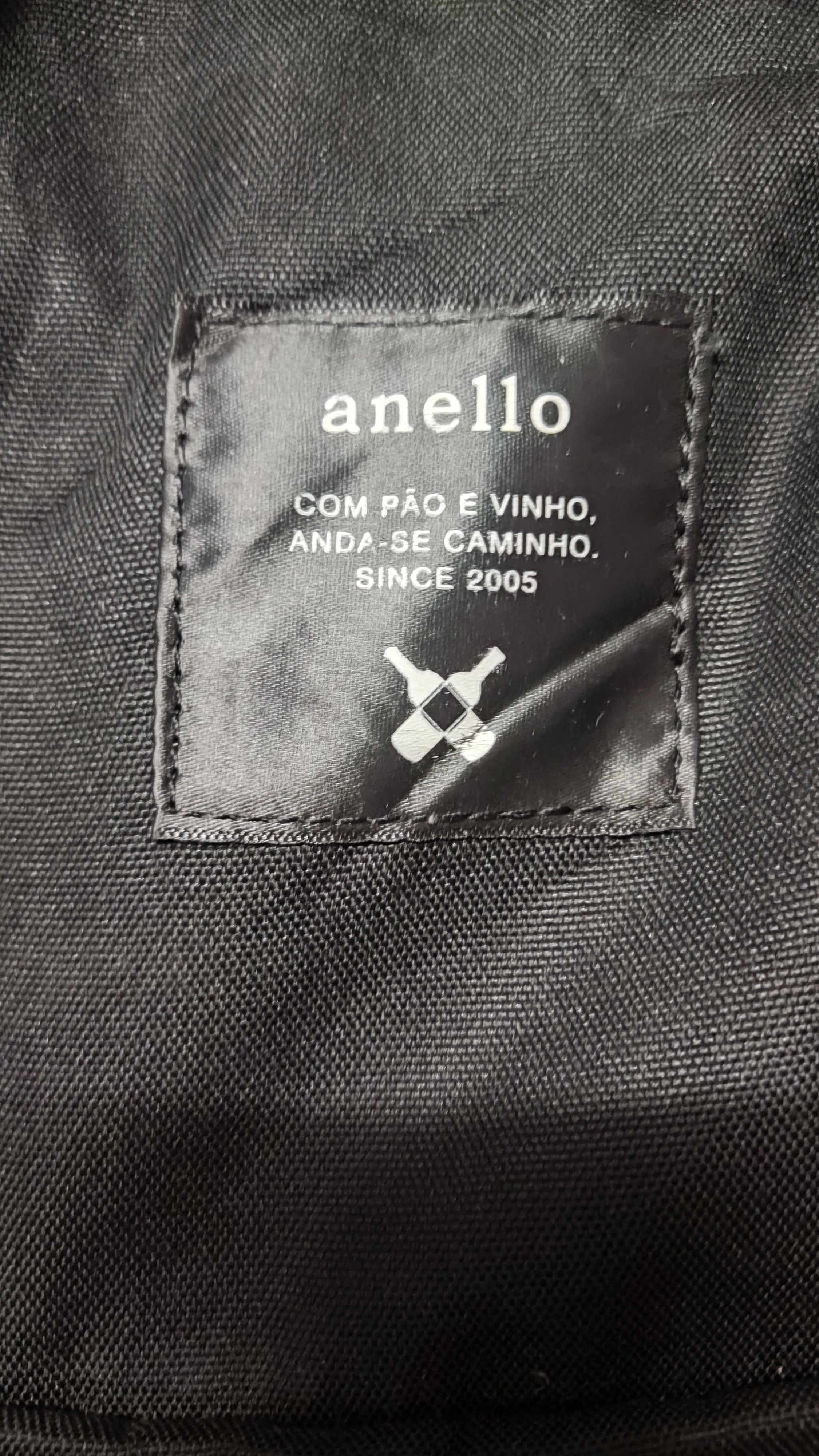 Japanese Brand Anello Black Canvas Backpack w Gold Hardware Size ONE SIZE - 3 Thumbnail
