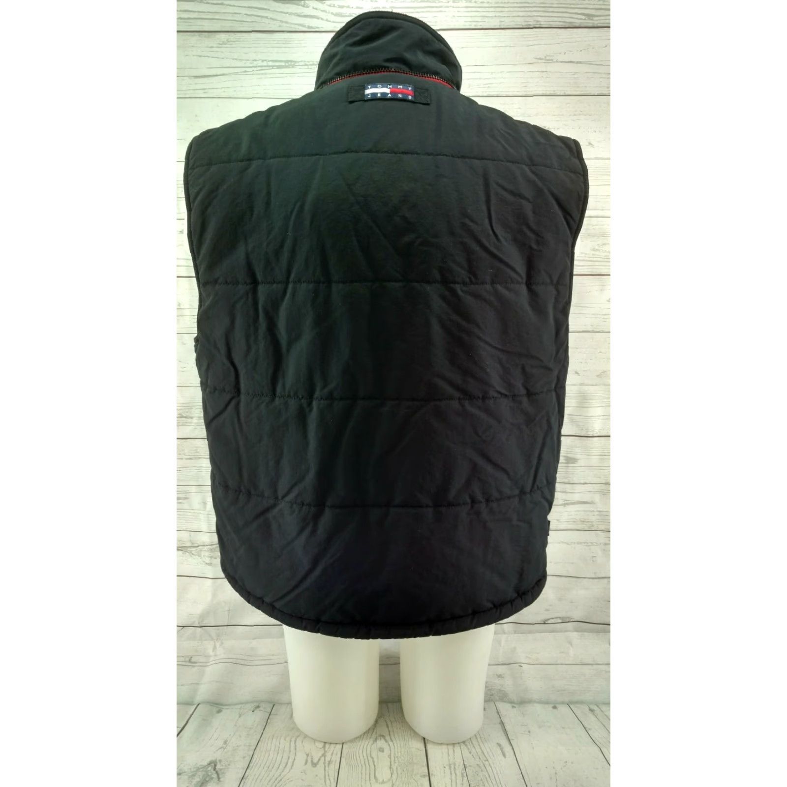 Tommy Hilfiger Tommy Hilfiger Black Puffy Vest XL Zip Puffer Vest Men Size US XL / EU 56 / 4 - 5 Thumbnail