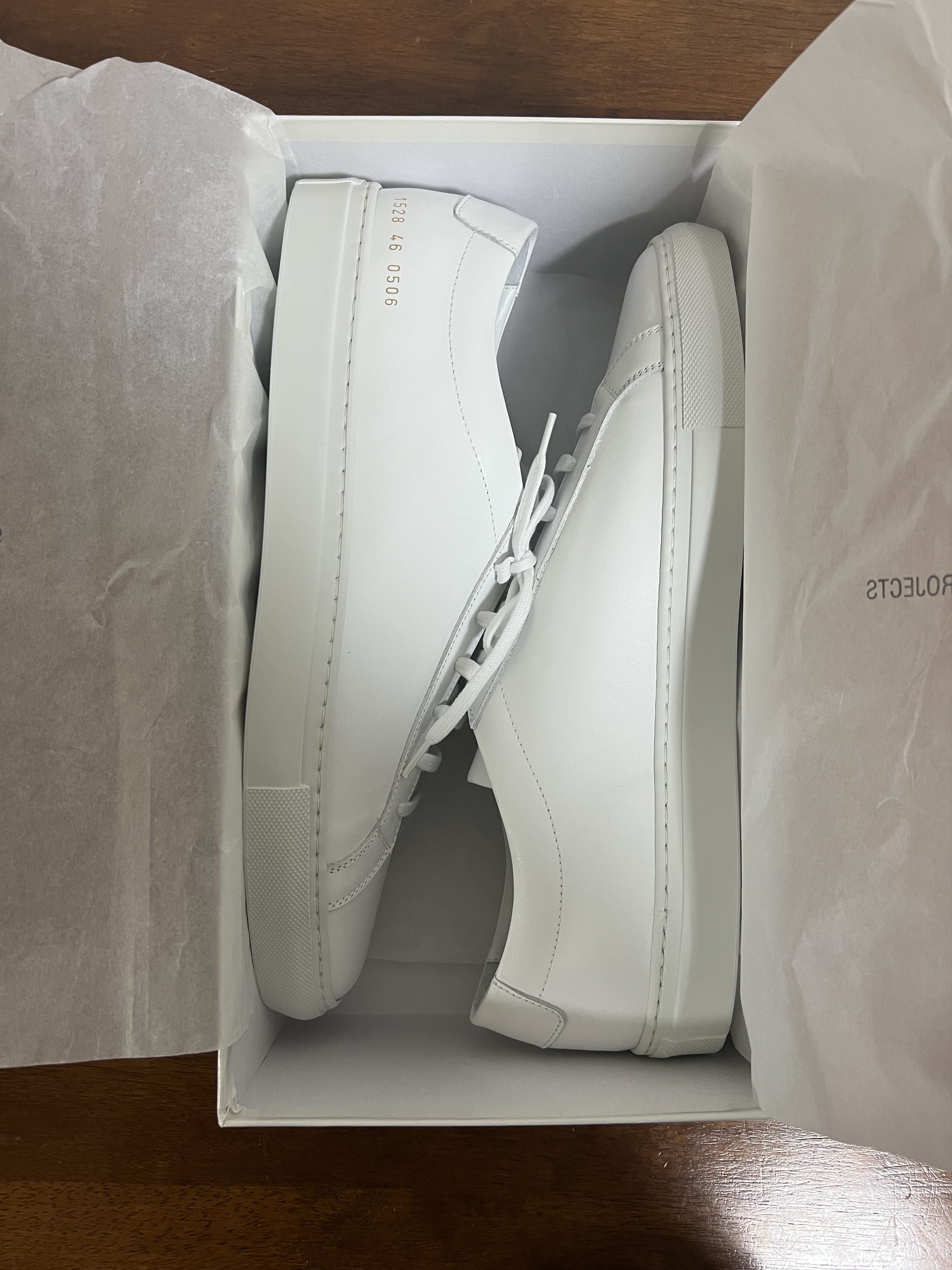 Common Projects 💚 Common Projects Original Achilles Low White EU 46 NEW Size US 13 / EU 46 - 9 Thumbnail