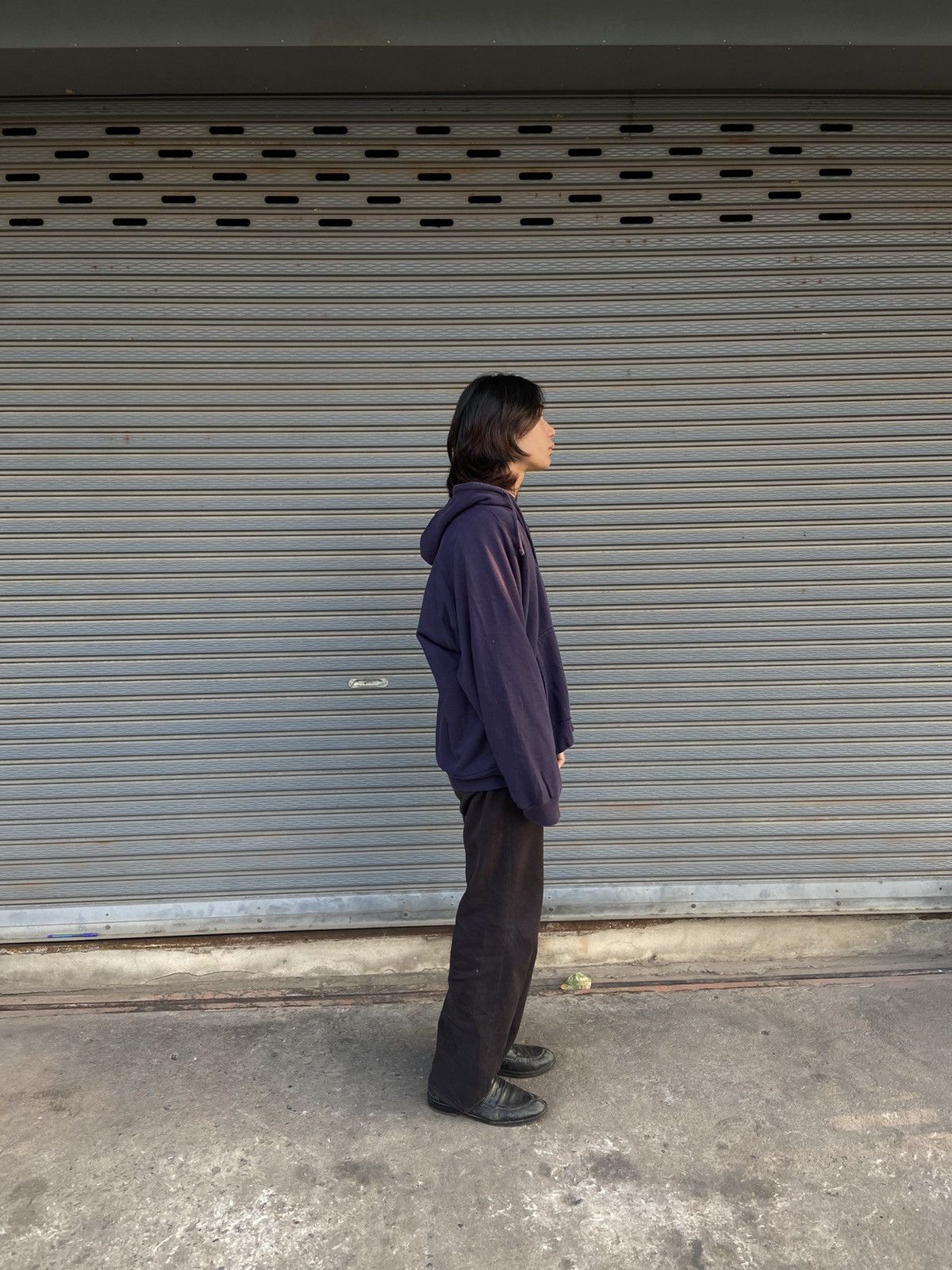 Japanese Brand × Vintage Vintage 1980s knit waffle hoodie boxy fit Size US XXL / EU 58 / 5 - 9 Thumbnail