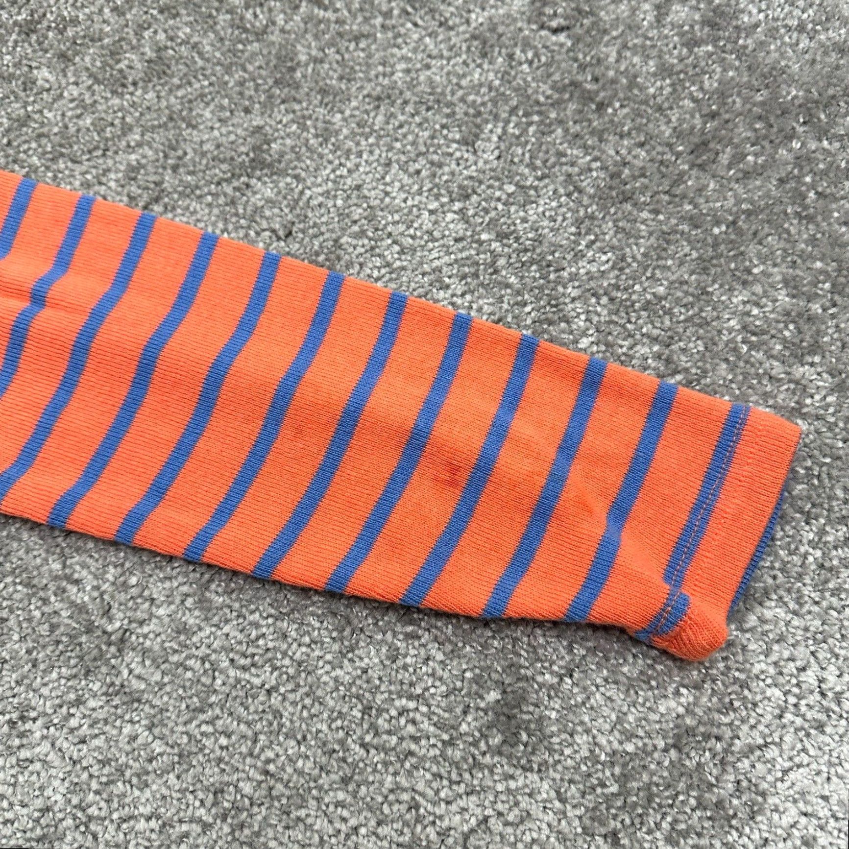 Vintage L.L. Bean Women's Cotton Striped 1/4 Zip Top, Small, Blue Orange, Long Sleeve, Casual, Lightweight Size S / US 4 / IT 40 - 6 Thumbnail