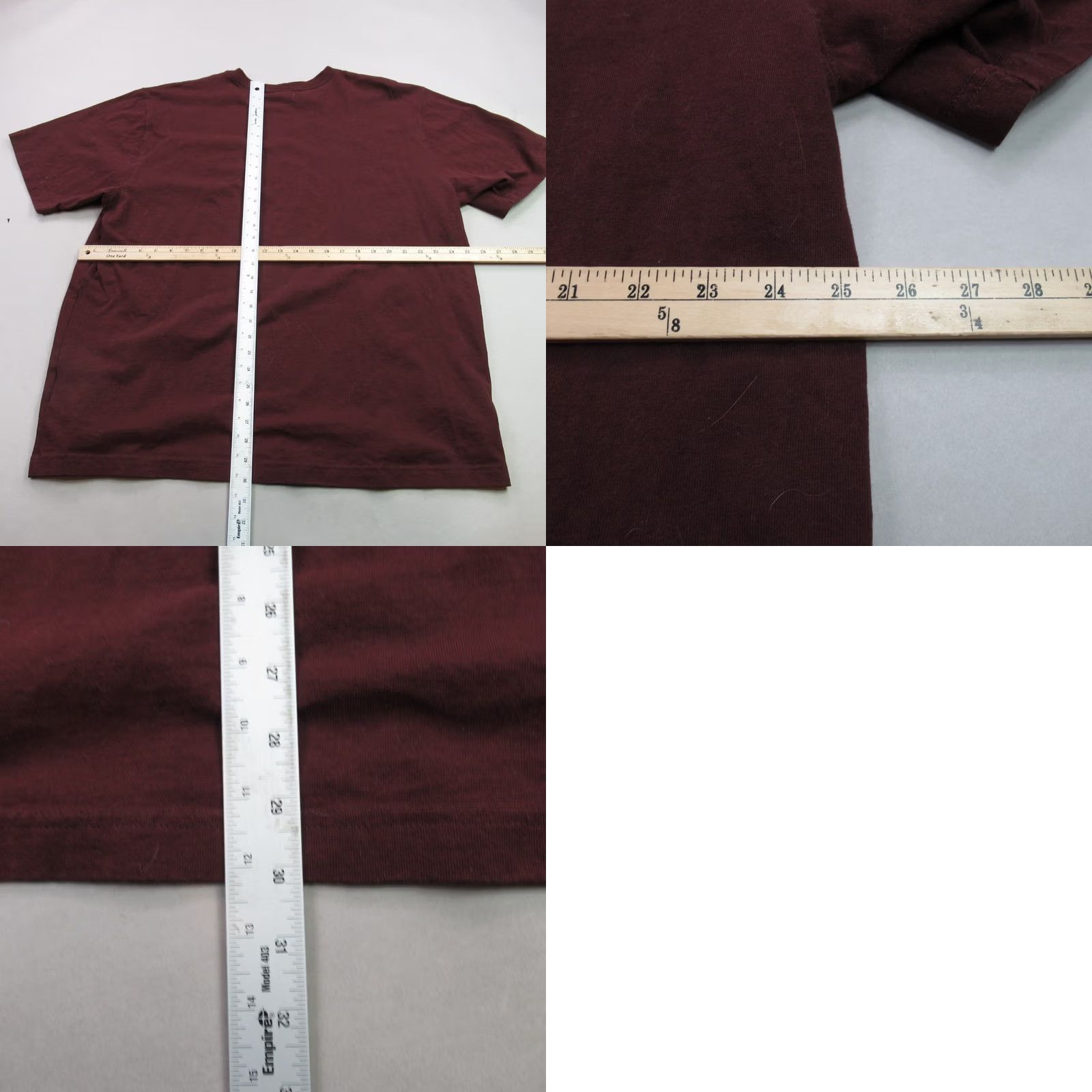 Carhartt Carhartt Mens Shirt XL Burgundy Short Sleeve Crew Neck Loose Lightweight Pocket Size US XL / EU 56 / 4 - 8 Thumbnail