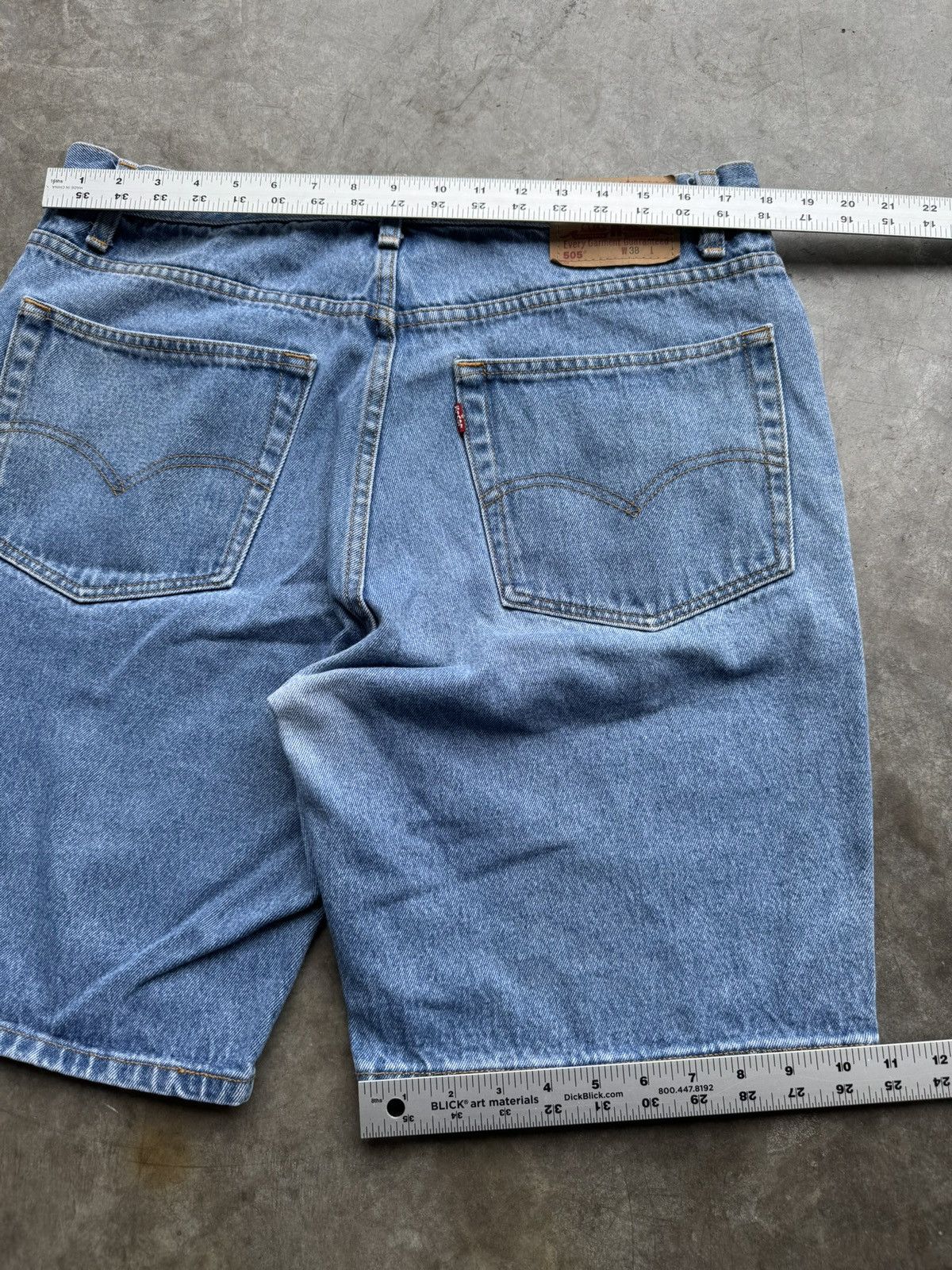 Levi's Vintage 90’s/00’s Levi’s 505 Baggy Denim Skater Jorts Size US 36 / EU 52 - 4 Thumbnail