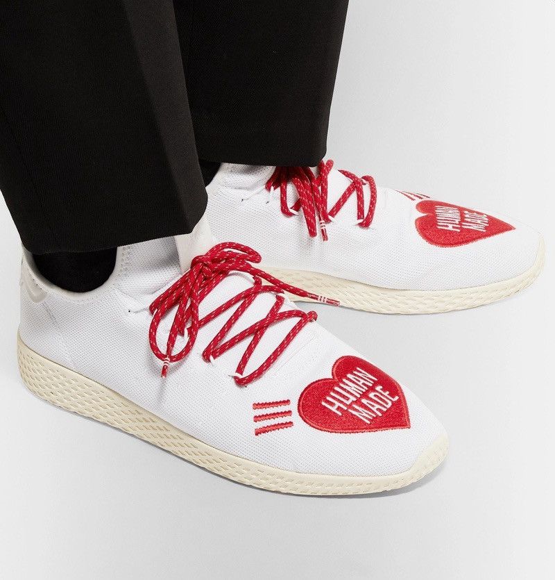 Adidas × Pharrell Adidas x Pharrell Williams Tennis HU Human Made White US 8 Size US 8 / EU 41 - 1 Thumbnail