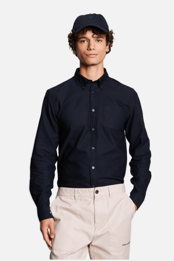 Lyle & Scott LYLE & SCOTT TONAL EAGLE PLAIN OXFORD SHIRT-M Size US M / EU 48-50 / 2 - 1 Thumbnail