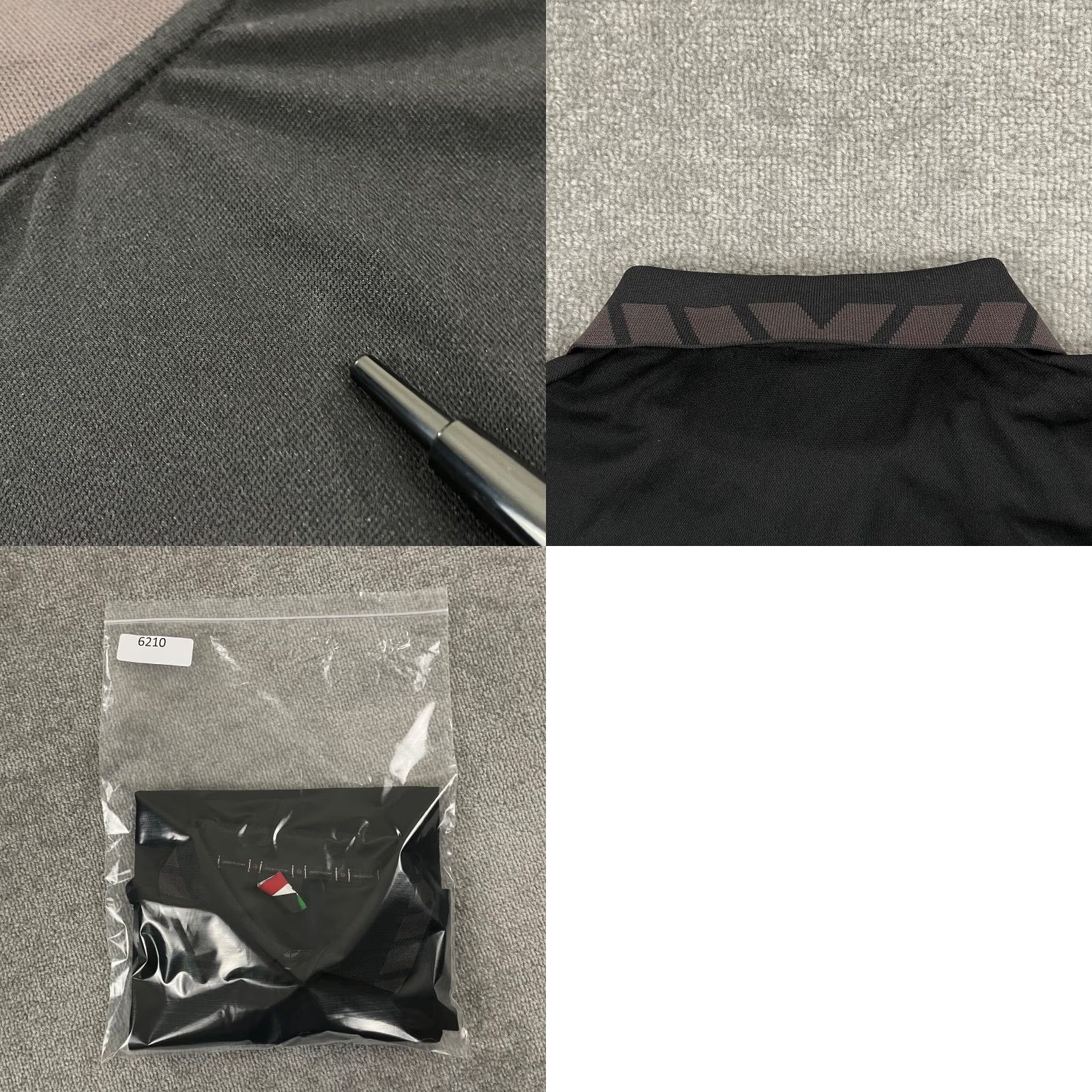 Sergio Tacchini Sergio Tacchini Polo Shirt Mens M Black Performance Snap Collar S/S Shirt Sports Logo Classic Size US M / EU 48-50 / 2 - 8 Thumbnail