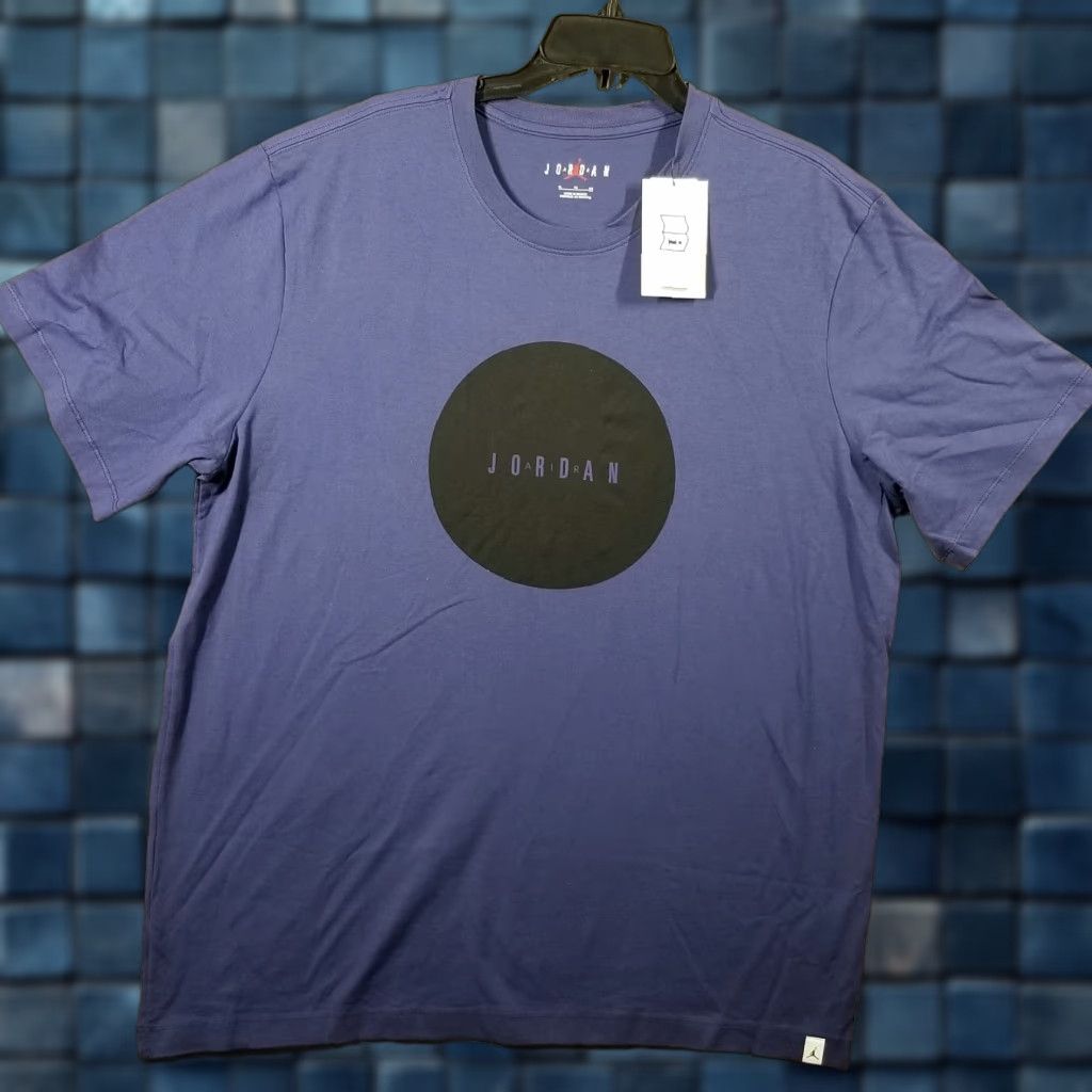 Jordan Brand JORDAN Air Wordmark Stamp Shirt XL Black Jumpman Crew Neck Men Retro Sports Size US XL / EU 56 / 4 - 1 Thumbnail