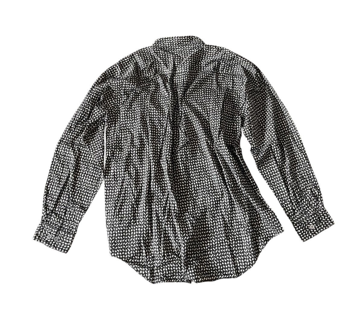 Issey Miyake Issey miyake design studio printed flowy button up shirt Size US L / EU 52-54 / 3 - 6 Thumbnail