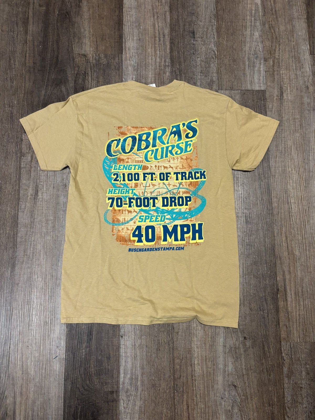 Disney Busch Gardens Cobra’s Curse Roller Coaster Graphic Tee Size US M / EU 48-50 / 2 - 3 Thumbnail