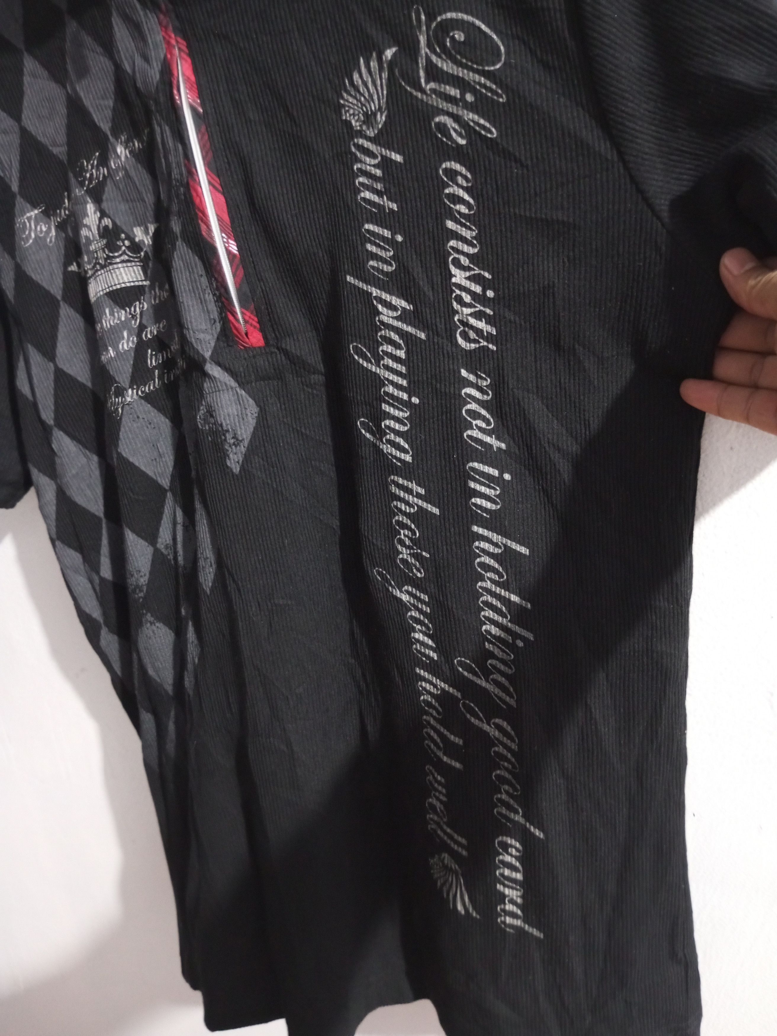 Hysteric Glamour Vintage mind games double layer colar poem polo shirt Size US L / EU 52-54 / 3 - 3 Thumbnail
