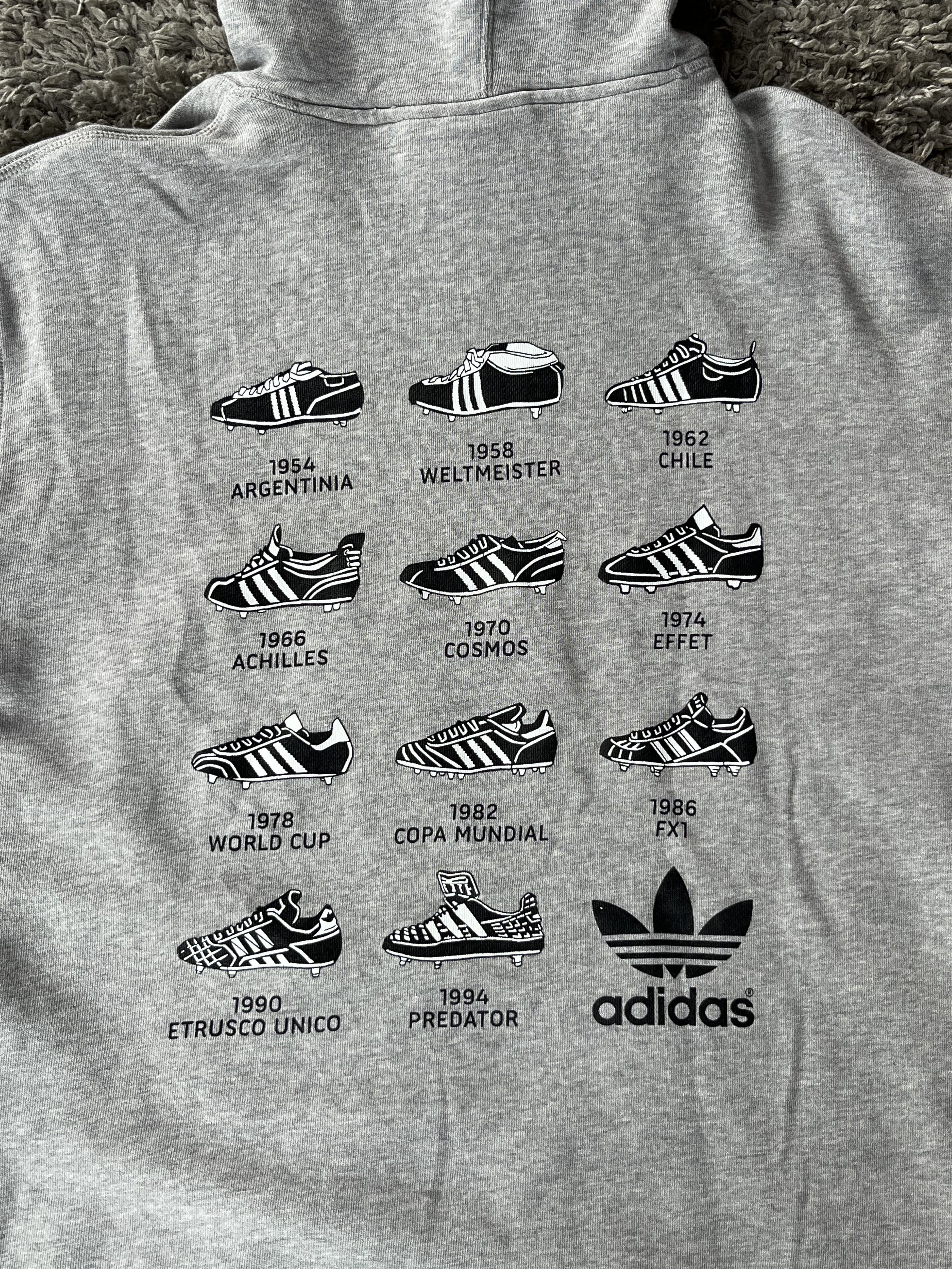 Adidas Vintage Hoodie Adidas Boots Era BIG LOGO Streetwear Size US S / EU 44-46 / 1 - 6 Thumbnail
